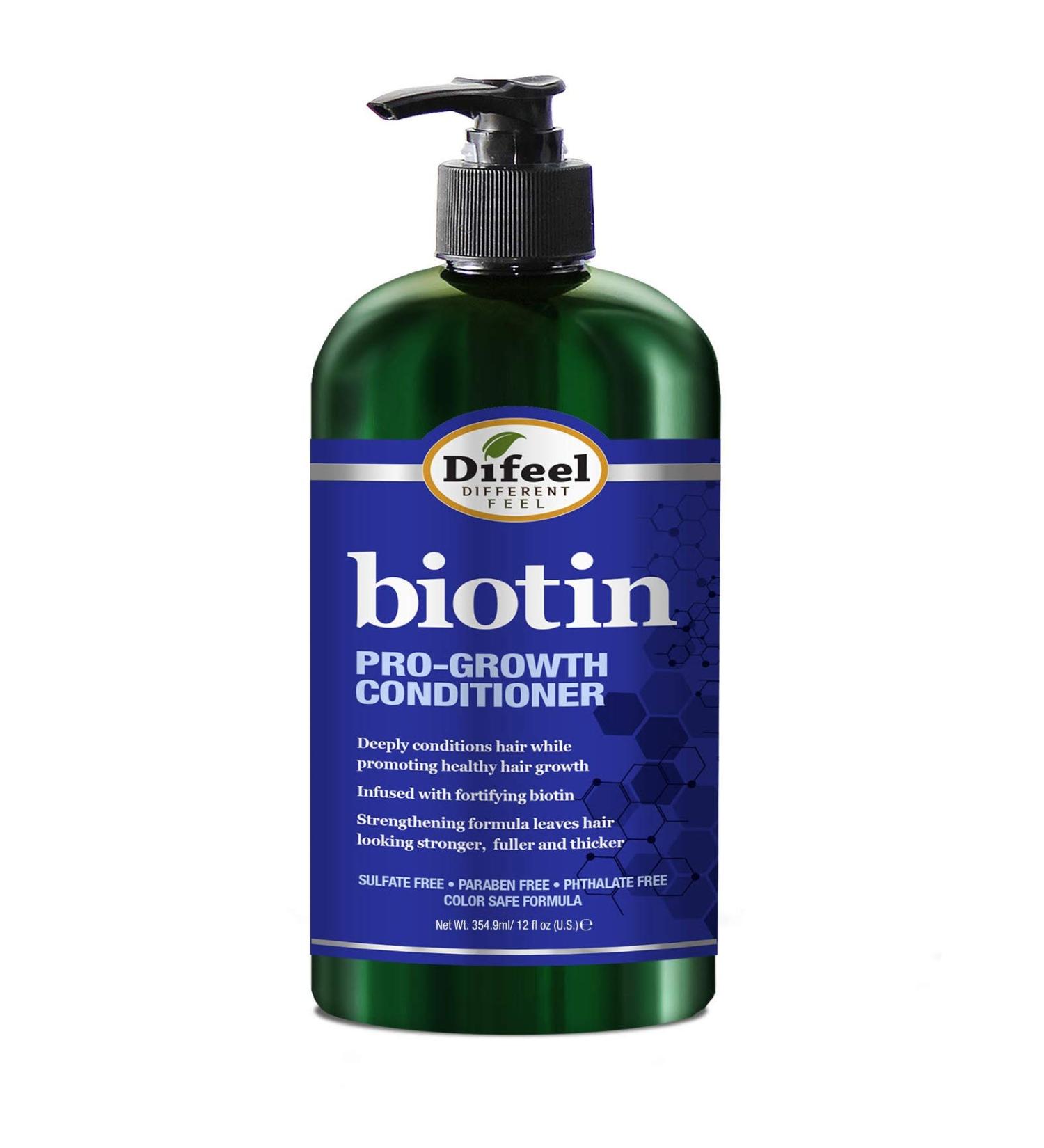 Difeel Pro-Growth Biotin Conditioner 12 oz - For Thin Hair Growth - Buy Online on GoSupps.com