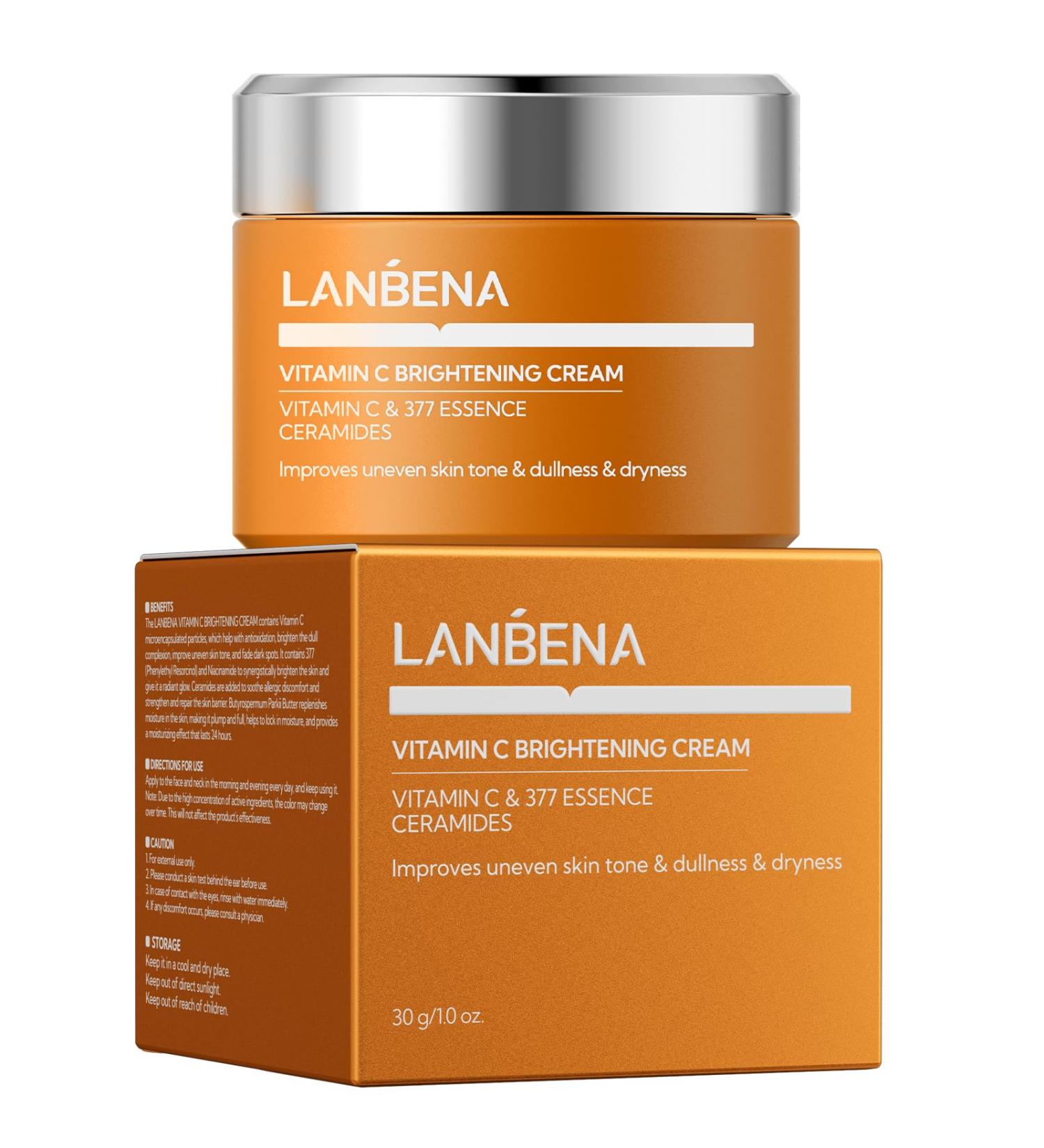 LANBENA Cr me claircissante la vitamine C pour homme et femme - Buy Online on GoSupps.com