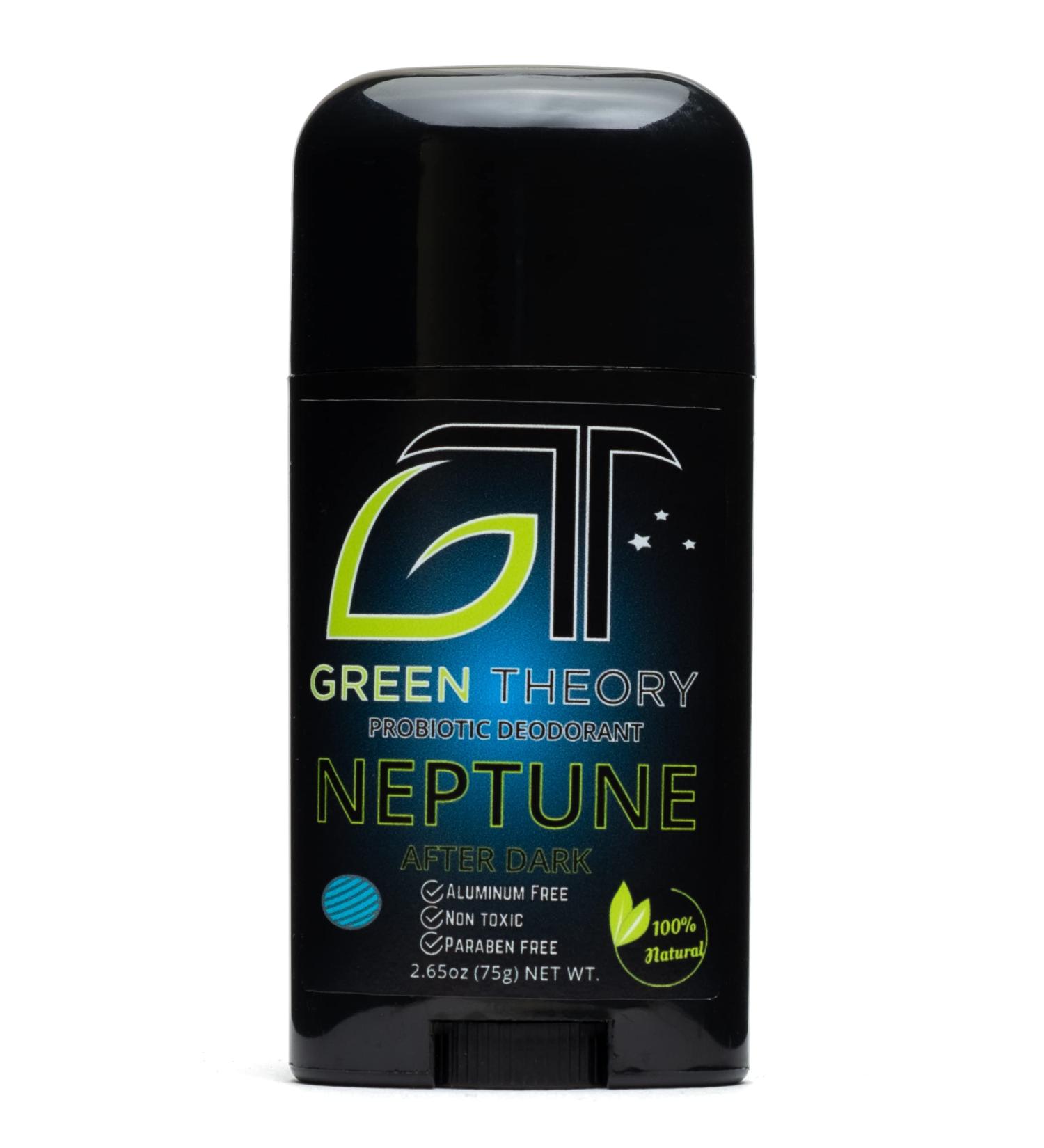 Green Theory Neptune Probiotic Natural Deodorant for Men - Aluminum-Free Non-Toxic Solid Stick 2.65 oz - International Shipping Available - Buy Online on GoSupps.com
