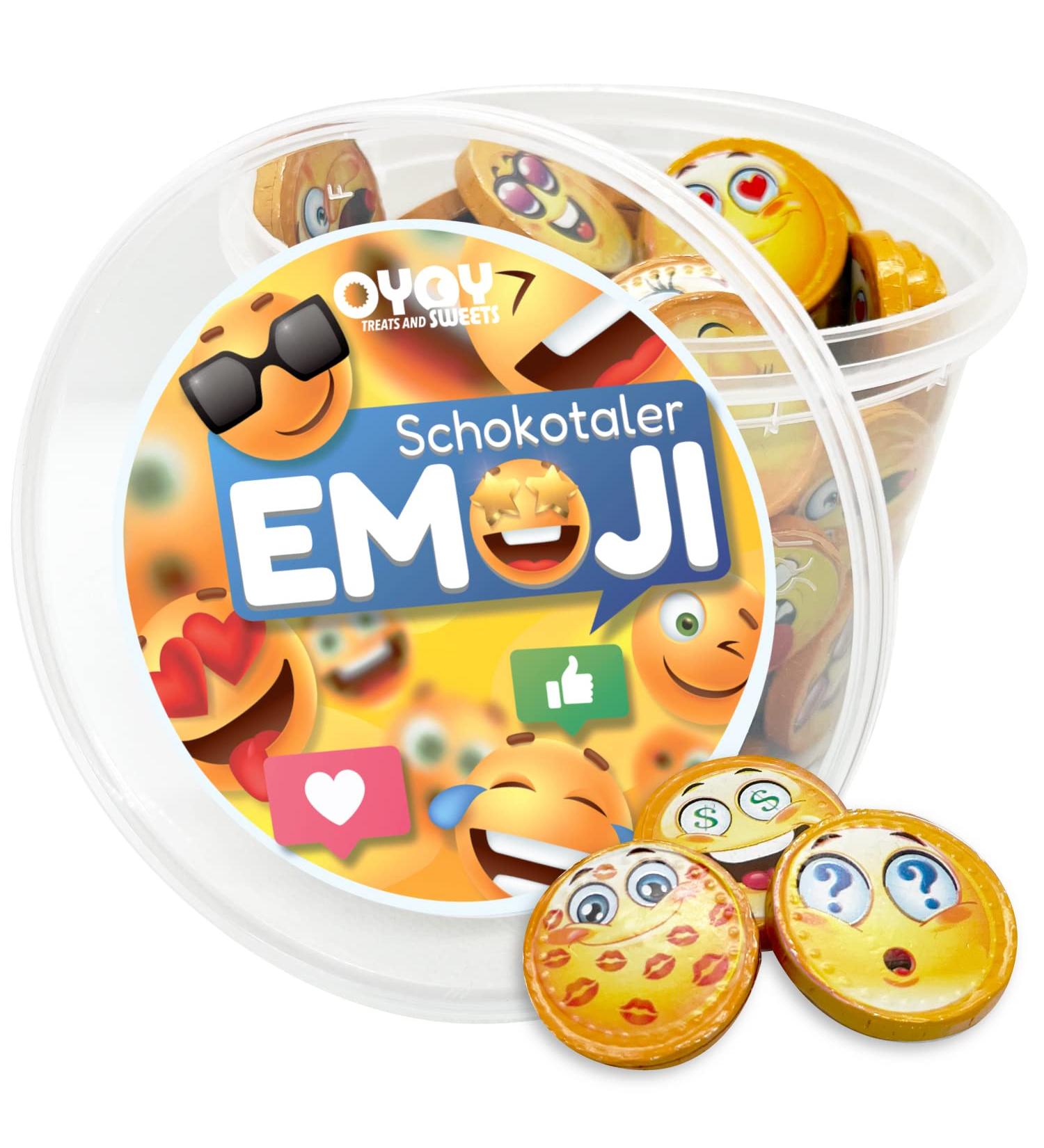 Buy Oyoy Emoji Chocolate Partymix Set - 510g Smiley Chocolate in Party Bucket | Delicious Milk Chocolate Treats for Kids | Perfect Gift & Souvenir - Buy Online on GoSupps.com