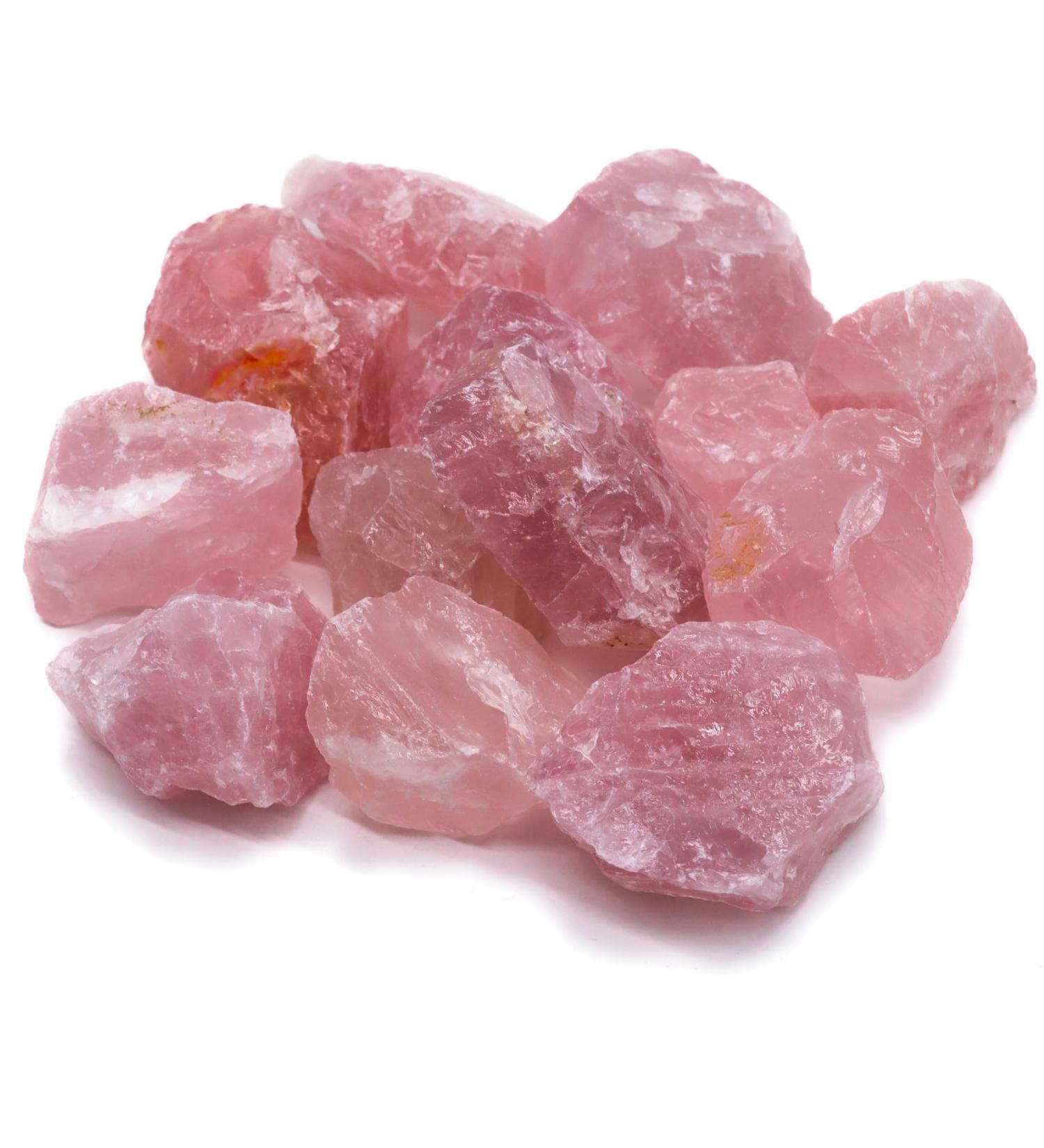 Premium Healing Stones Gemstones Set | 100% Natural Crystals for Decoration & Water Treatment | Rose Quartz Gem Water Mix - Buy Online on GoSupps.com