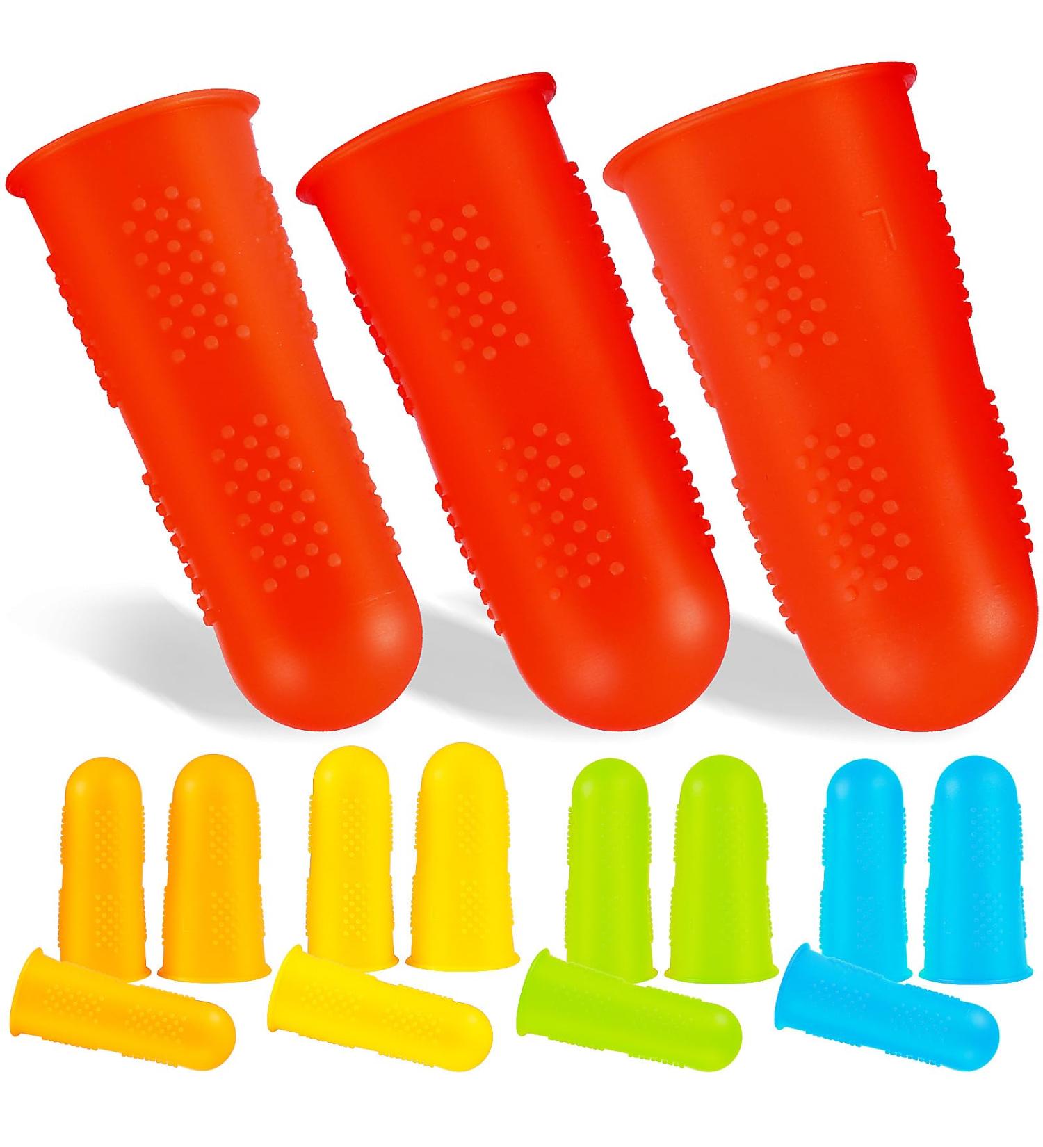 VILLCASE 15pcs Hot Glue Finger Protectors - Non-Slip Silicone Finger Sleeves for Crochet & Crafting - Buy Online on GoSupps.com