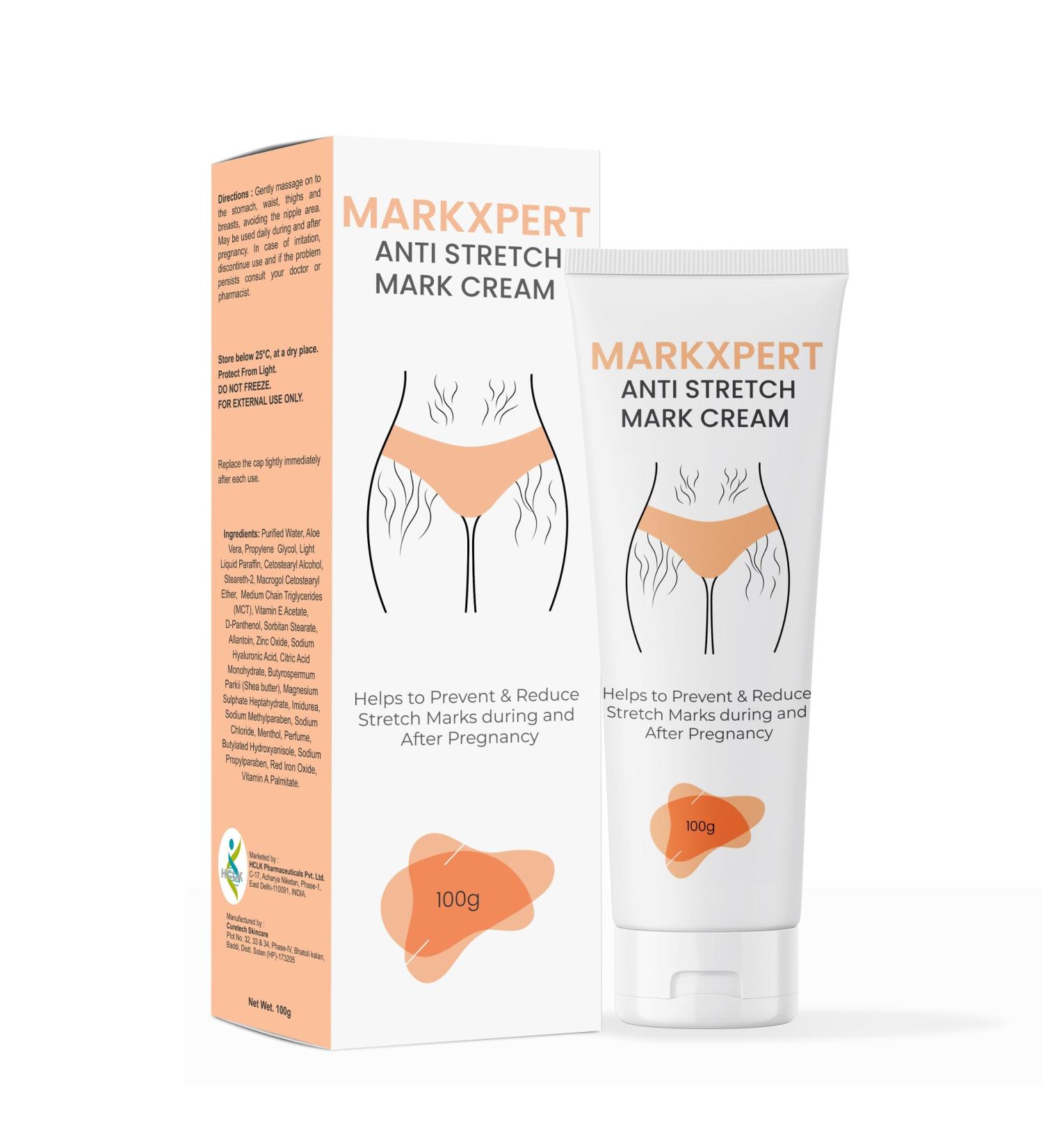 Stretch Marks Removal Cream | Safe for Pregnancy | Dermatologically Tested | All Skin Types | 100g - Buy Online on GoSupps.com