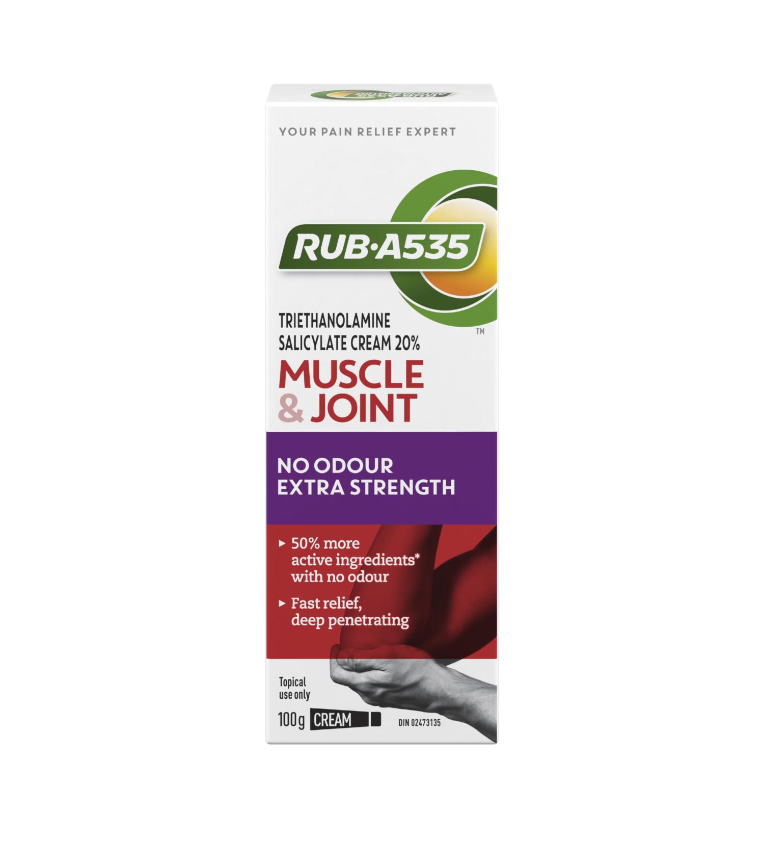 Ultra Strength No Odour Cream for Muscle Joint & Arthritic Pain Relief | 100g International Shipping - Buy Online on GoSupps.com