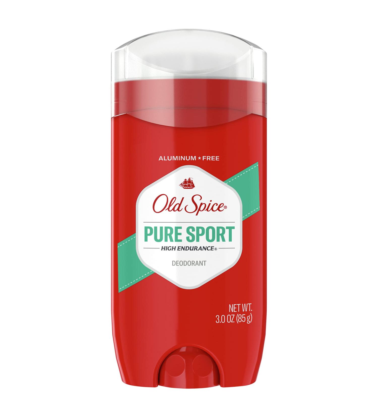 Old Spice High Endurance Deodorant for Men Aluminum Free 48 Hour Protection Pure Sport Scent 3.0 oz Fresh 2.25 Ounce (Pack of 4) - Buy Online on GoSupps.com