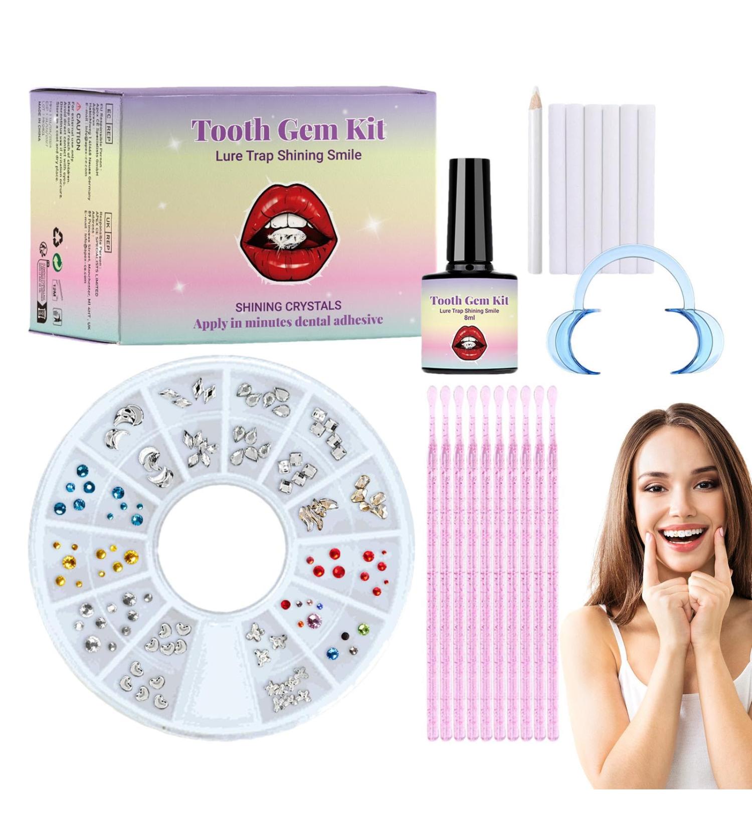 DIY Tartar Set: Fashionable Tooth Jewelry & Easy-to-Install Gemstones for a Sparkling Smile - Buy Online on GoSupps.com