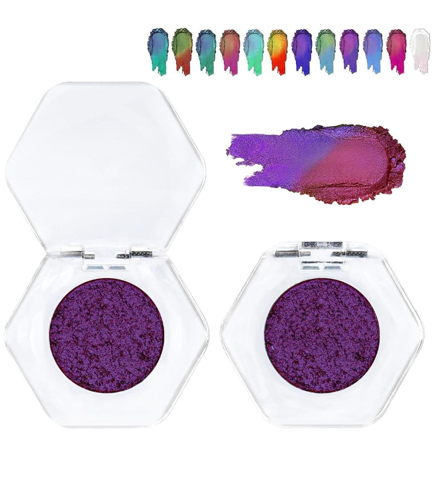 Adriana Nicole Cosmetics Eyeshadow Ethereal Eyeshadow Adriana Nichole Cosmetics Sparkling Eyeshadow Ethereal Single Color-shifting Eyeshadow Suitable for All Skin Types (Style F) - Buy Online on GoSupps.com
