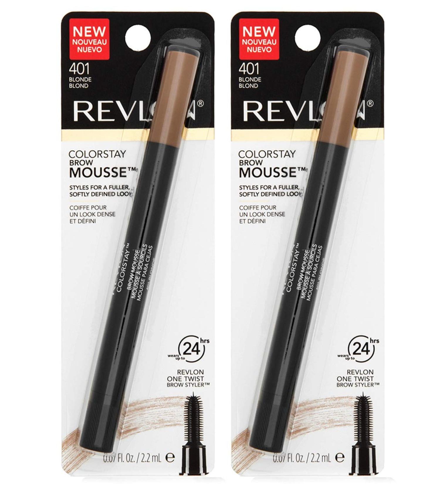 Pack of 2 Revlon Colorstay Brow Mousse Blonde (401)