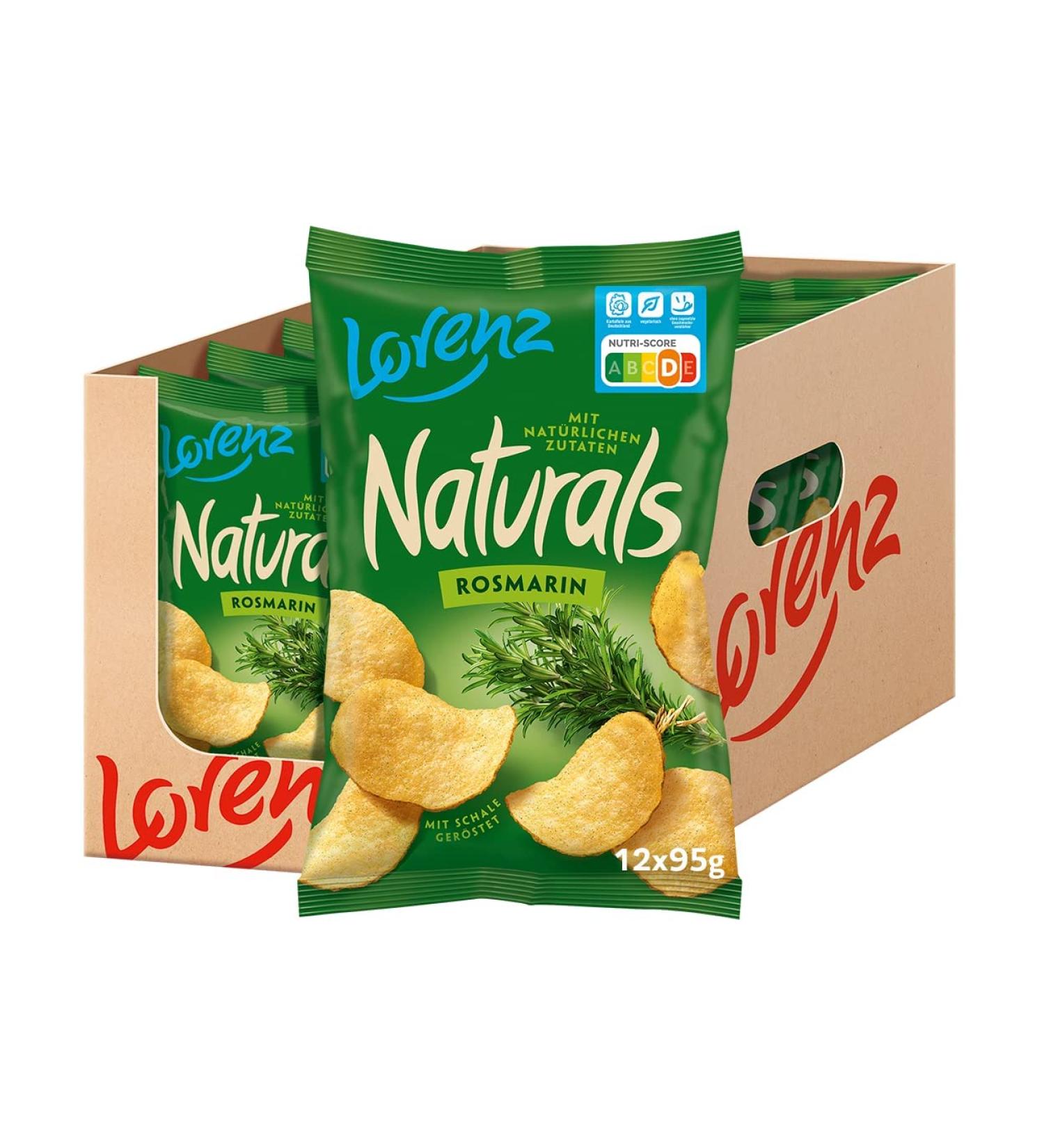 Buy Lorenz Snack World Naturals Rosemary 12-Pack (95g) - International Shipping Available - Buy Online on GoSupps.com