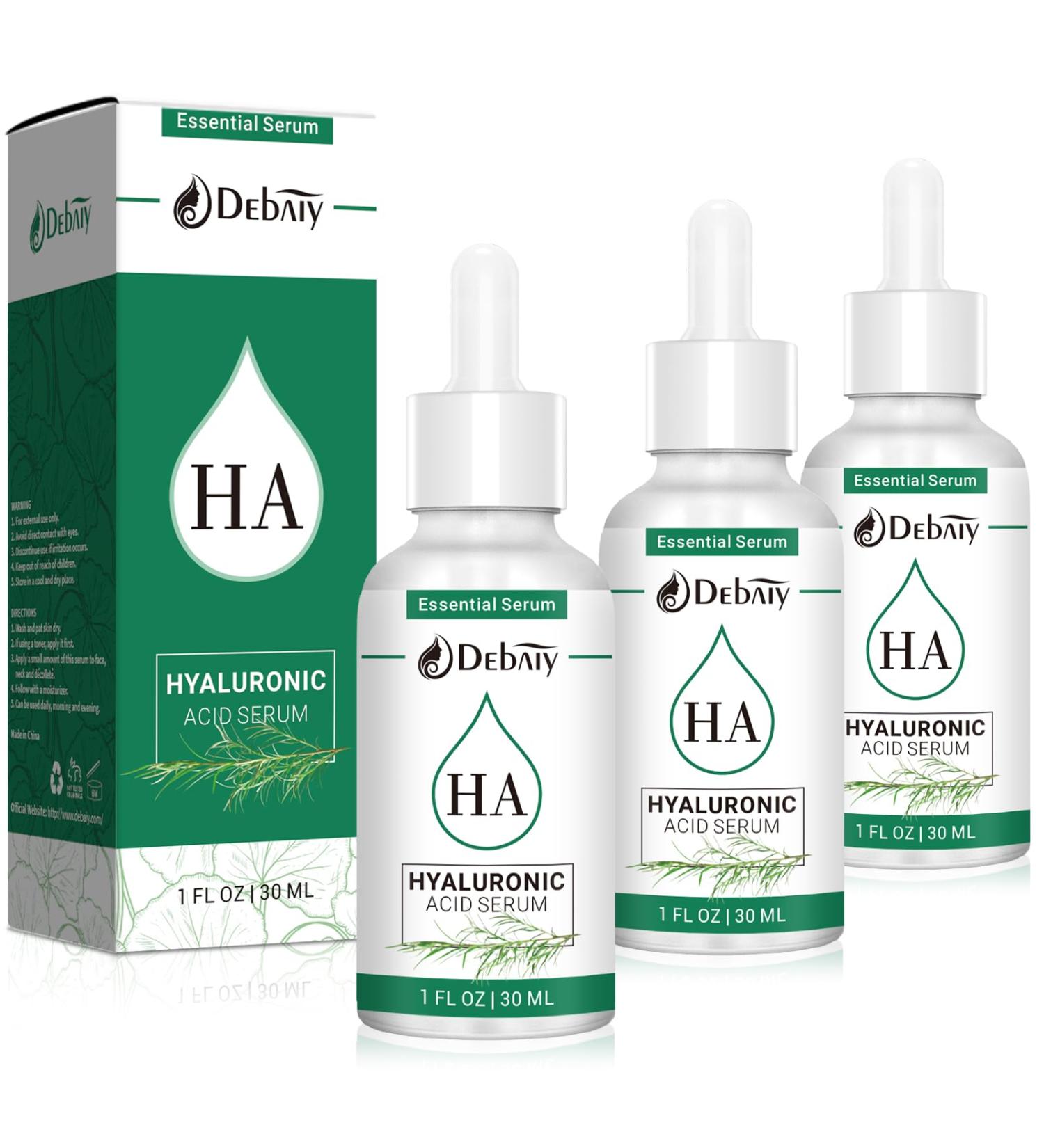 3 Pack Balancing Hyaluronic Acid Serum with Tea Tree & Centella Asiatica - Hydrate & Soothe - 30ml Each - Buy Online on GoSupps.com