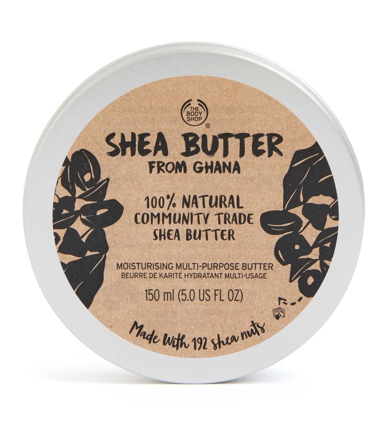 The Body Shop 100% Natural Shea Butter - Nourishing Multi-Purpose Butter for Body, Hair, Face & Lips - Vegan - 5 oz - Buy Online on GoSupps.com