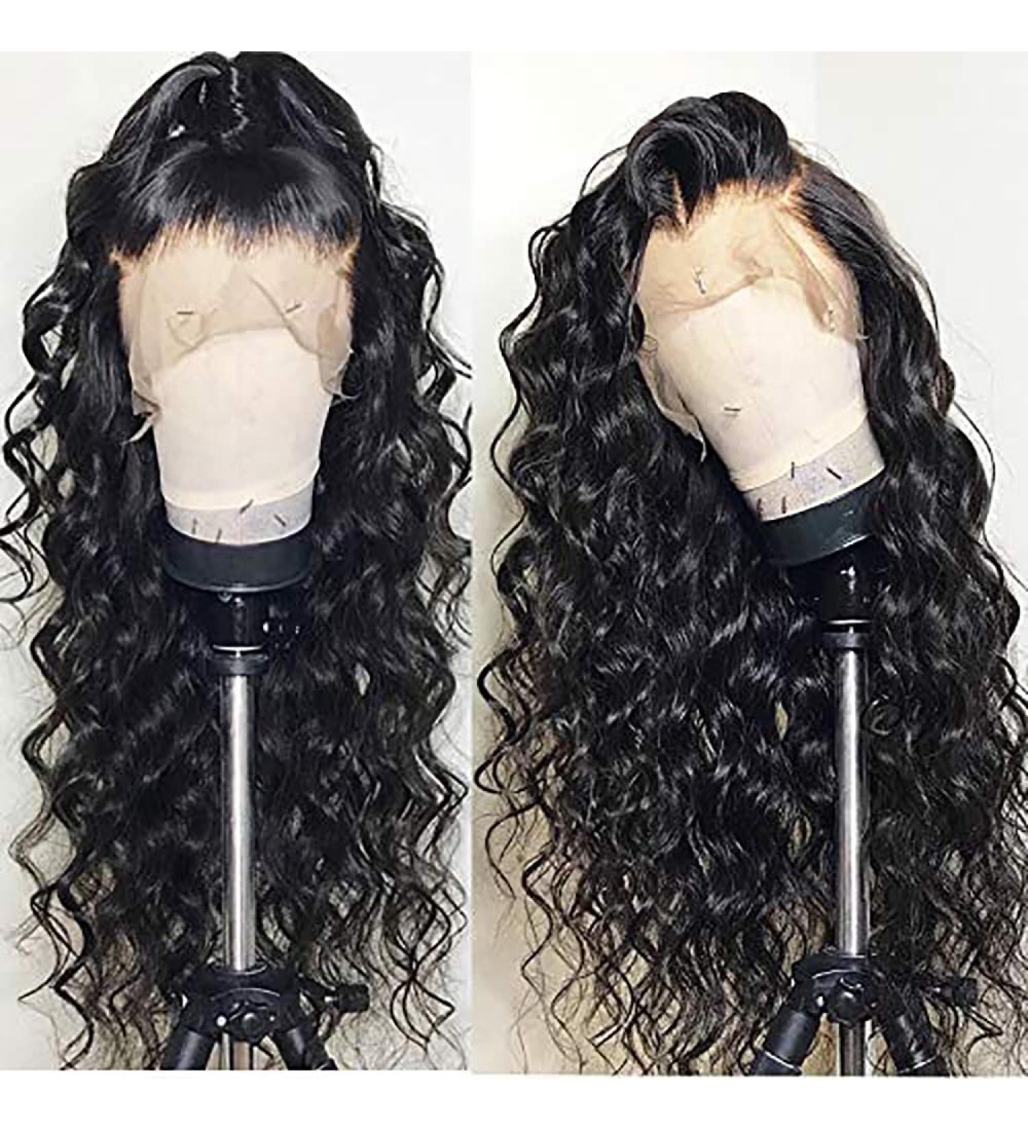 Andria Glueless Natural Wave Synthetic Lace Front Wig 24 Inches - Heat Resistant Fiber Hair with Baby Hair for Black Women - Buy Online on GoSupps.com
