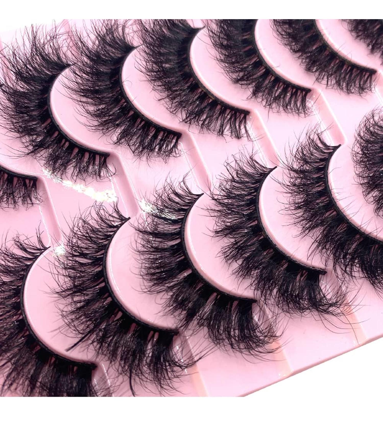 HBZGTLAD 10 Pairs 3D Mink False Eyelashes - Handmade Wispy Fluffy Long Lashes for Natural Eye Makeup (M12) - Buy Online on GoSupps.com