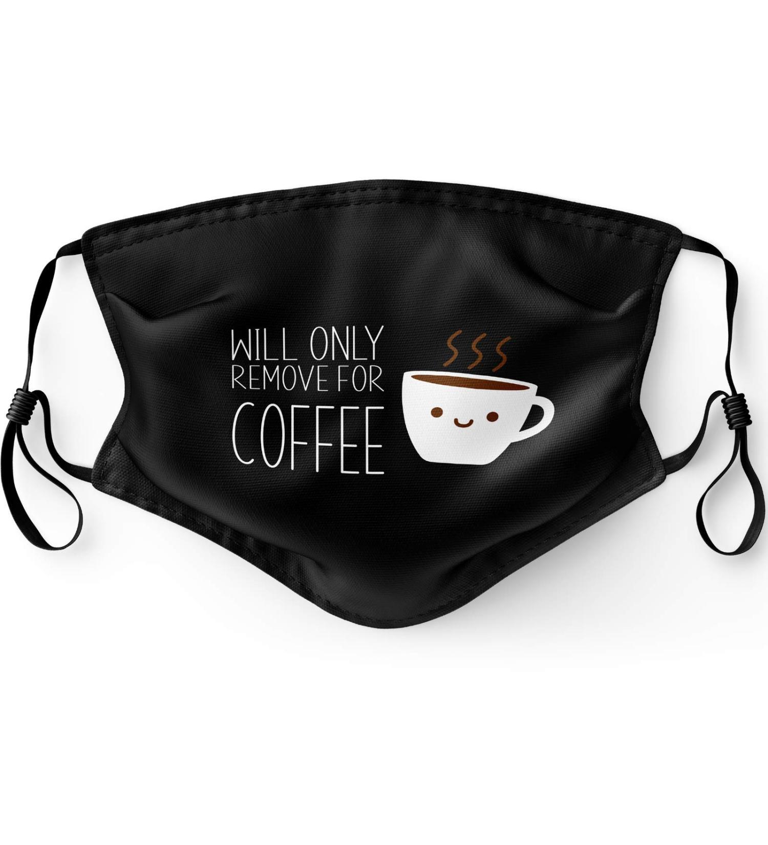 Primicity Funny Face Mask for Adults - Reusable Coffee Mask with 5 Filters | Adjustable and Washable | UK Seller - Buy Online on GoSupps.com