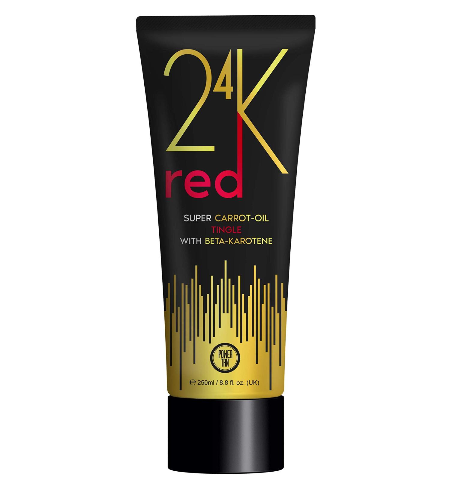 Power Tan 24K Red Tingle Sunbed Tanning Lotion Accelerator 250ml - Intense Tan Boost - Buy Online on GoSupps.com