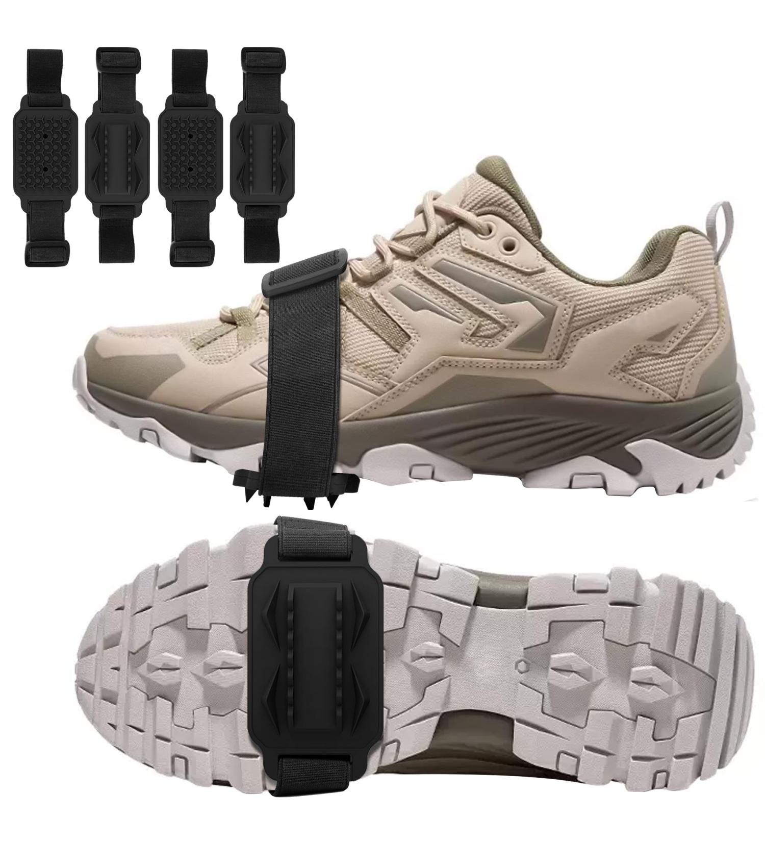 4 Pieces Anti-Slide Shoe Spikes - Ultimate Snow & Ice Claws for Hiking & Winter Walking - Buy Online on GoSupps.com