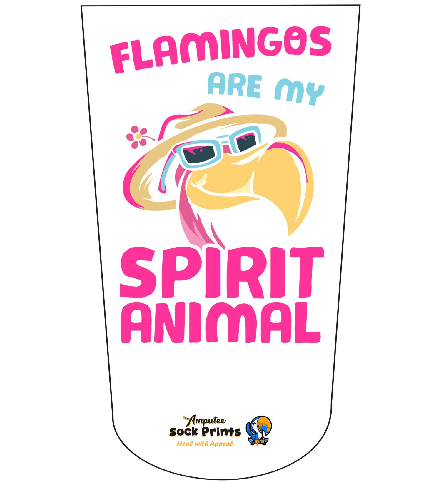 Flamingo Spiritual Animal Amputee Stump Sock - 3Ply Comfort - Buy Online on GoSupps.com