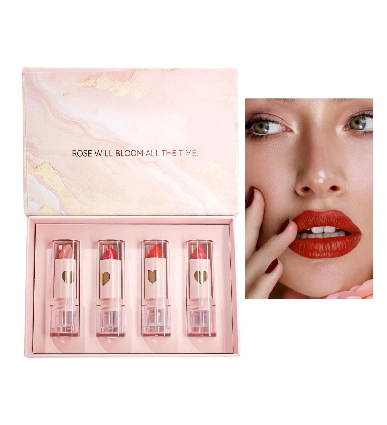  G n rique Matte Lipstick Makeup Set Matte Lip Tint - Women's 4-Color Velvet Lipstick Set Moisturizing Makeup Lipstick Set Tint Kit - Buy Online on GoSupps.com