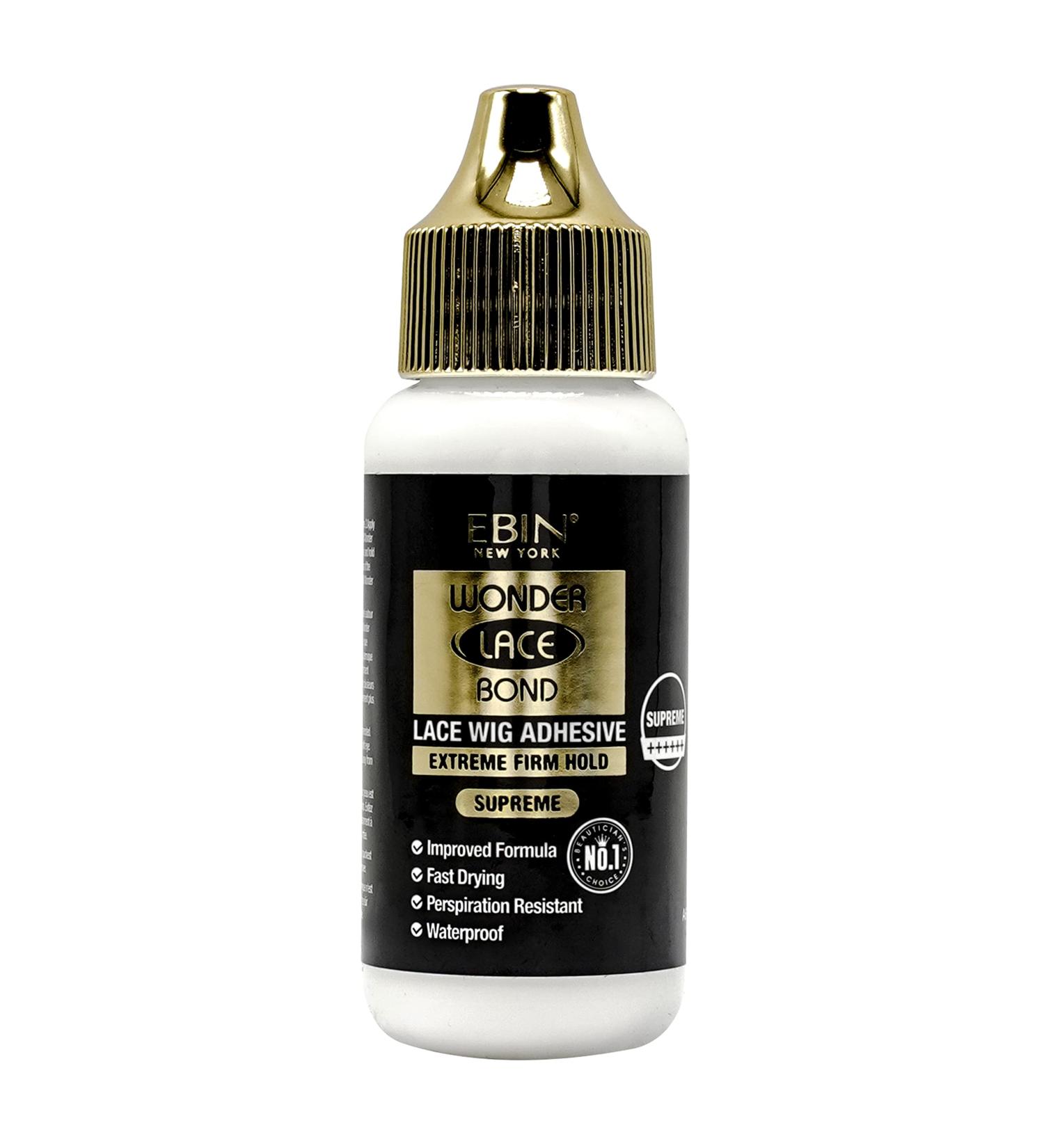 Wonder Lace Bond Wig Adhesive Supreme 34 ml | Invisible Wig Bonding Glue Strong Hold Wig Glue for Poly and Lace Hairpiece Wig Toupee Systems Lace Front Glue Latex Free and Waterproof 34 ml (Pack of 1) - Buy Online on GoSupps.com