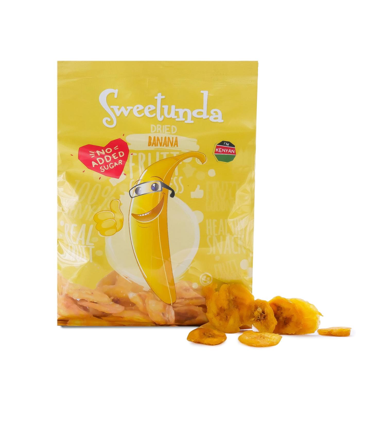 Product of Kenya - Sweetunda Dried Banana Healthy Snack (Pack of 5)
