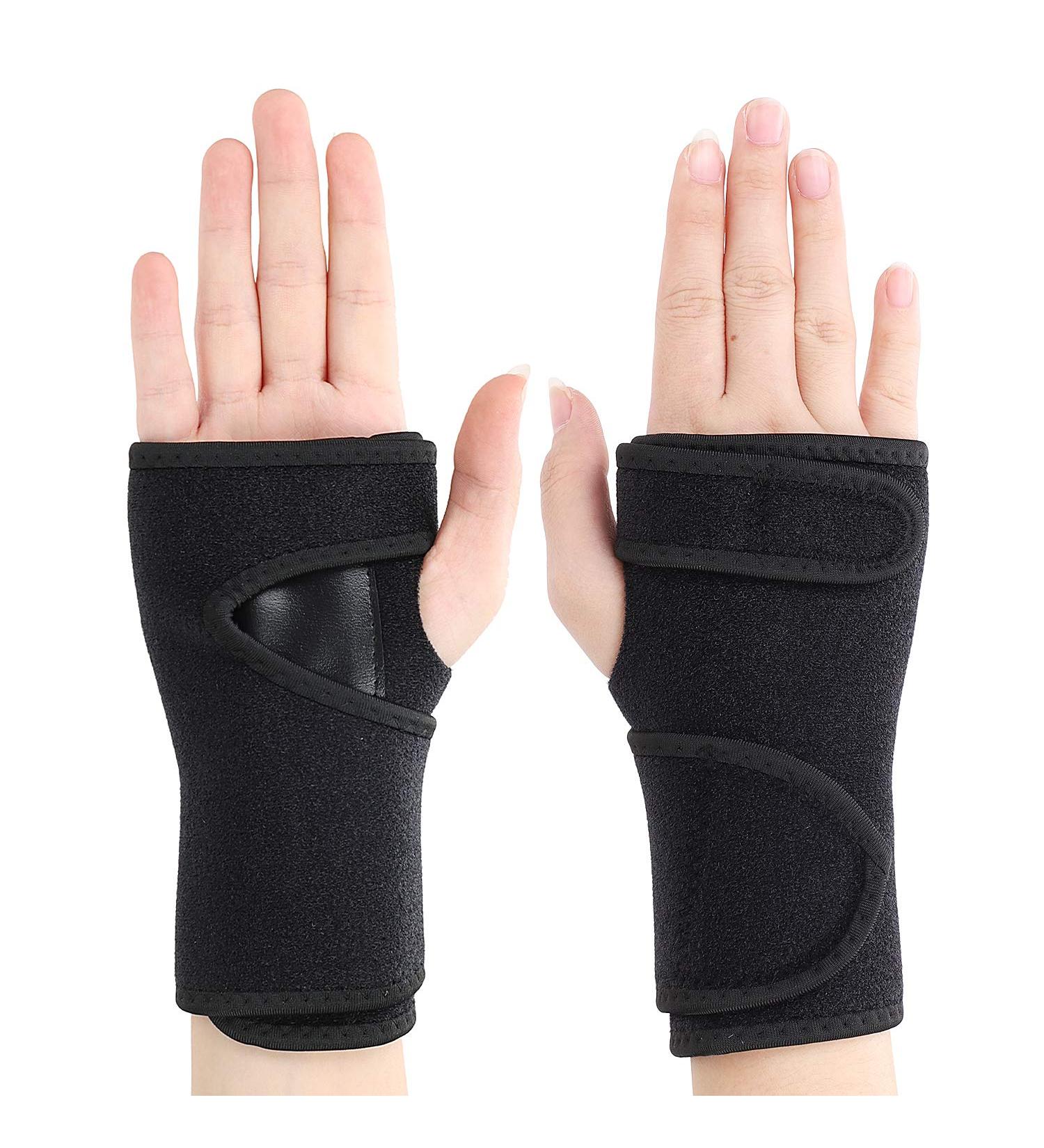ITODA Night Sleep Wrist Brace Wraps with Removable Splint - Adjustable Support for Sports & Weightlifting | 1 Pair Left & Right - Buy Online on GoSupps.com