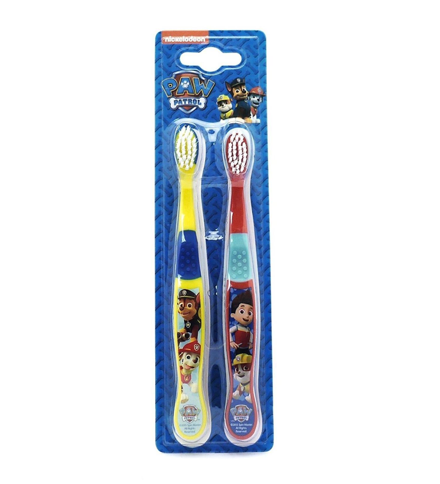 Paw Patrol Toothbrushes 3+ Years Yellow/Red Nickelodeon - 2 Pack