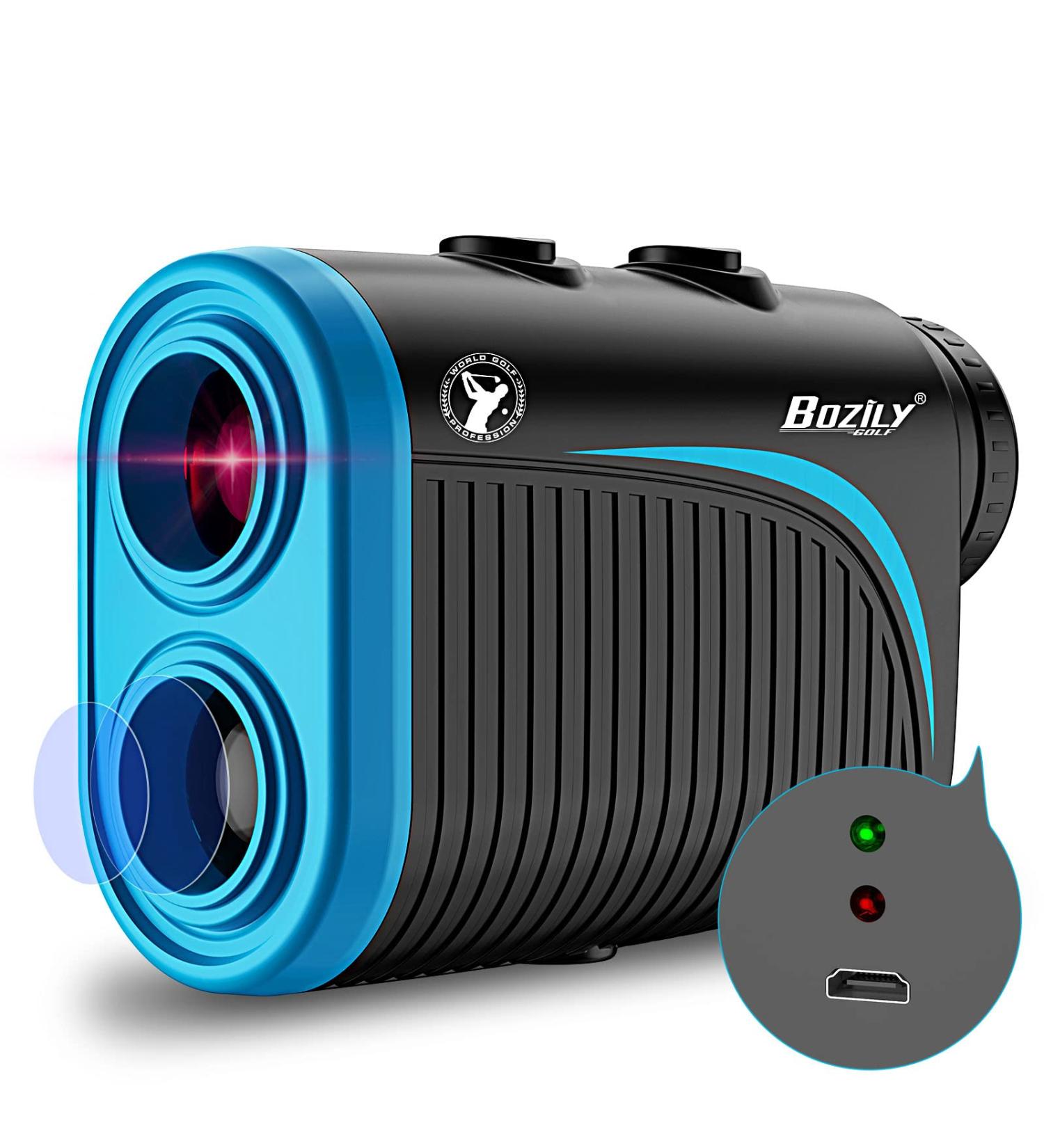Bozily Golf Rangefinder with Slope | 6X Rechargeable Laser Range Finder | 1200 Yards Flag-Lock | Slope ON/Off | Continuous Scan Support - Buy Online on GoSupps.com
