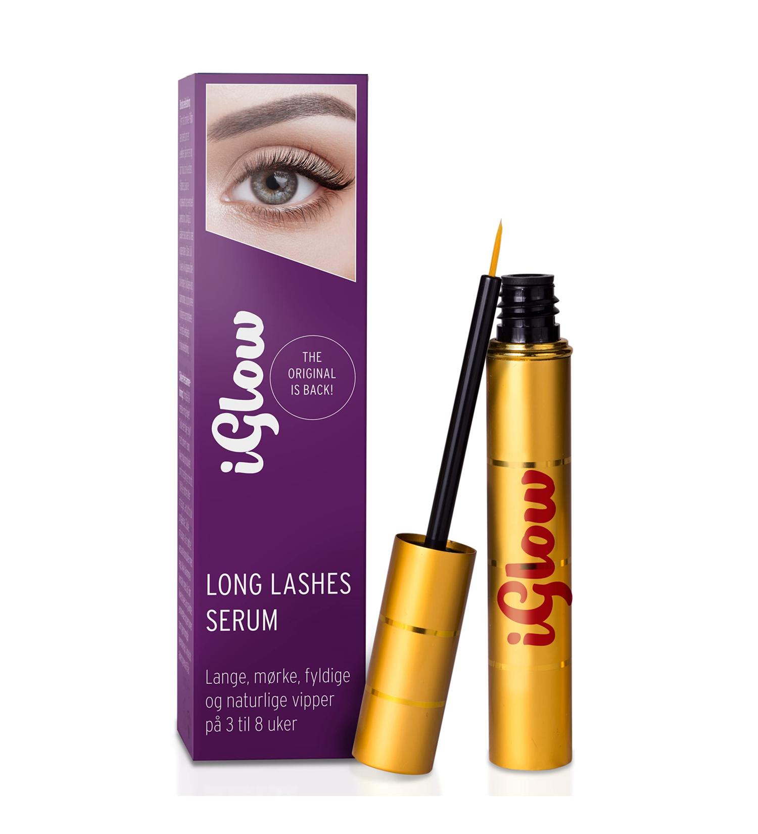 iGlow - Professional Eyelash Serum for Longer Eyelashes in Just 6-8 Weeks I Nourishing Lash Serum I Eyelash Growth Serum I Made in Germany I 3ml - Buy Online on GoSupps.com
