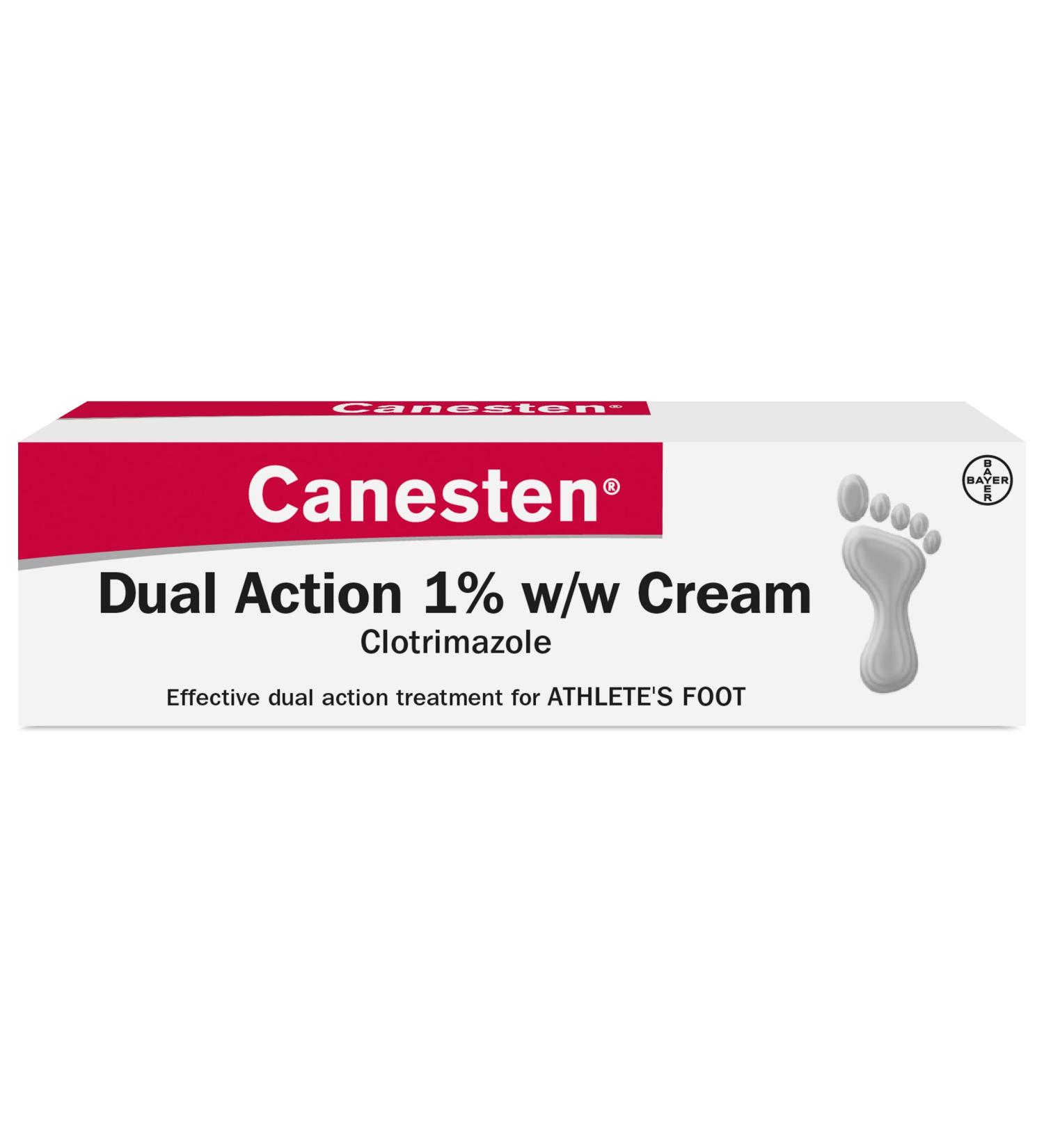 Canesten Athletes Foot Dual Action Cream 30g - Fast Relief and Effective Treatment - Buy Online on GoSupps.com