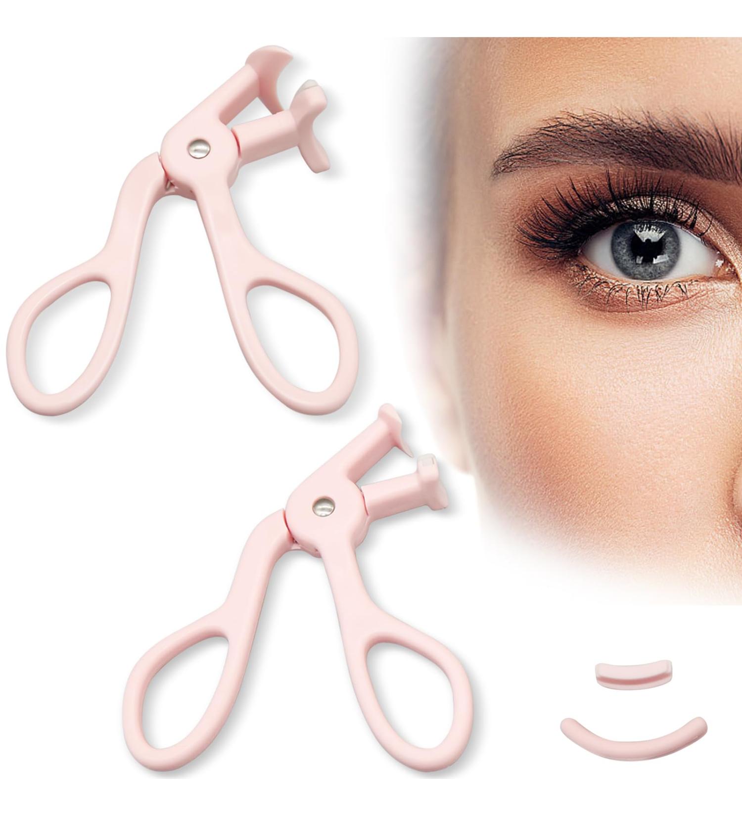 2 Style Eyelash Curler Pink Eyelash Curler Eye Curler for Lashes Eye Lash Curler with Extra Silicone Replacement Pads Eyelash Curler Kit for Women Girls Makeup Tool Suitable for Makeup Beginners - Buy Online on GoSupps.com