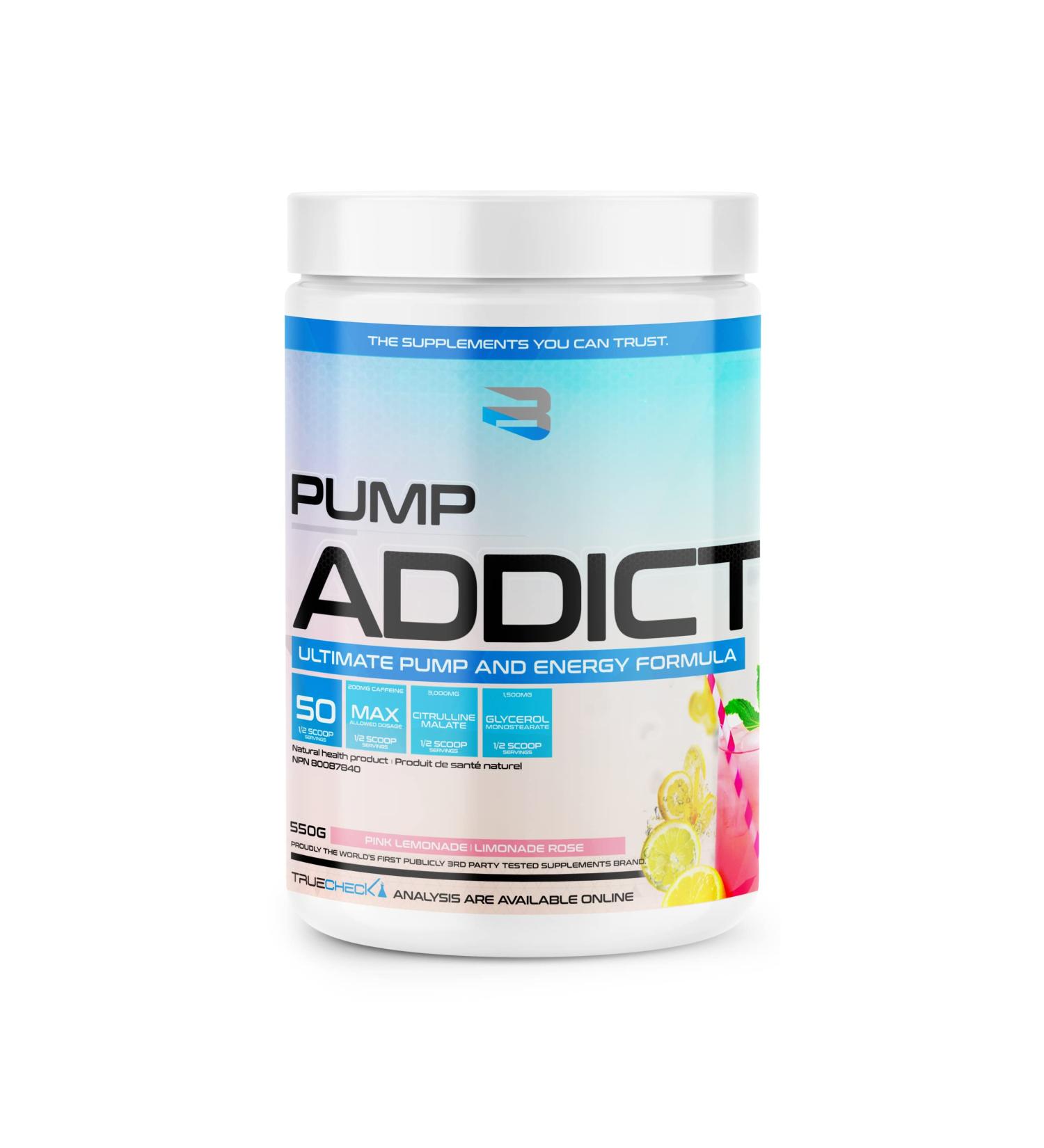 Believe Pump Addict - Pink Lemonade 550g