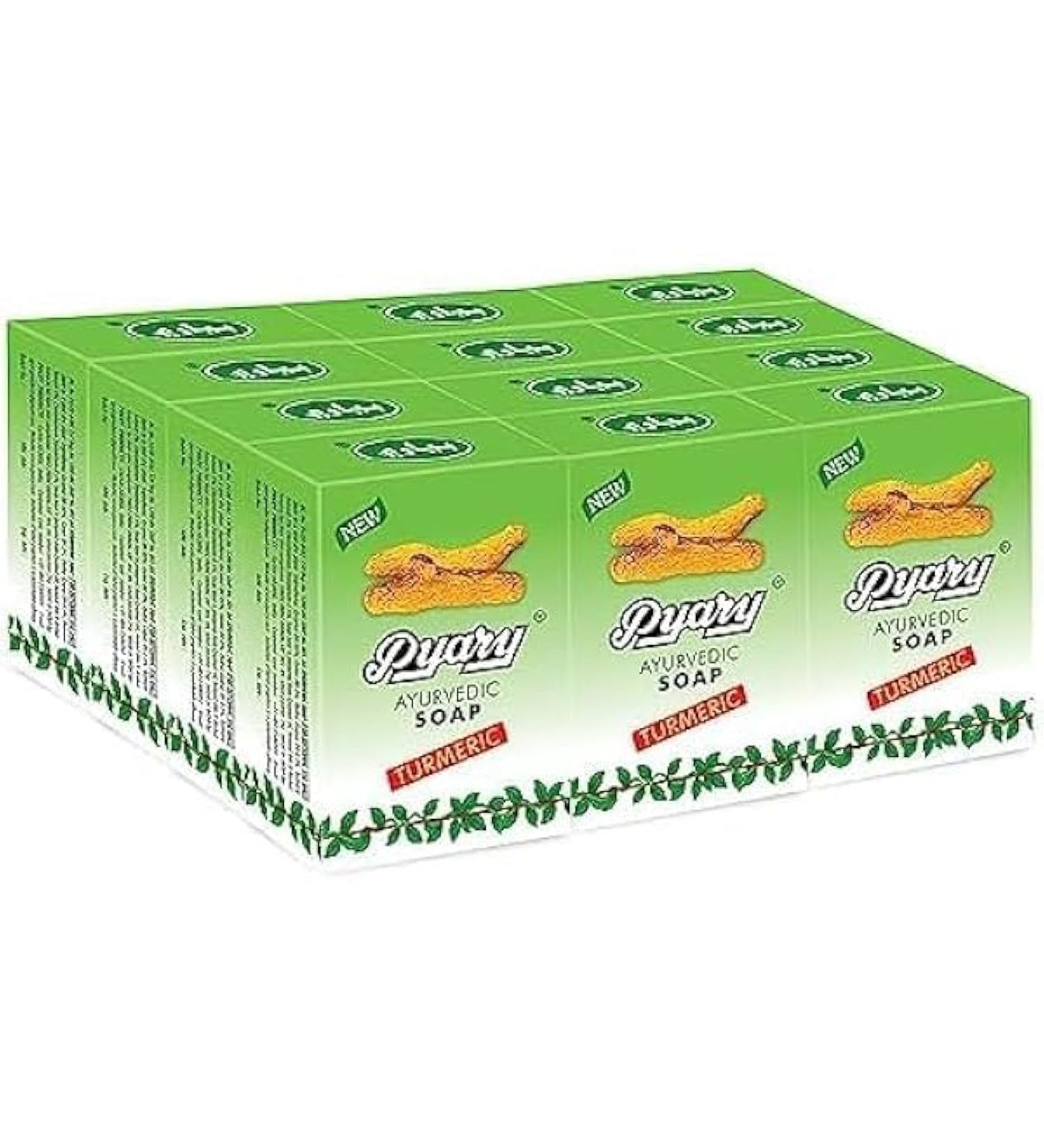 Turmeric Soap Bar - Illuminate Skin & Remove Dark Spots | 12-Pack Bliss | Naturally Crafted Ingredients - Buy Online on GoSupps.com