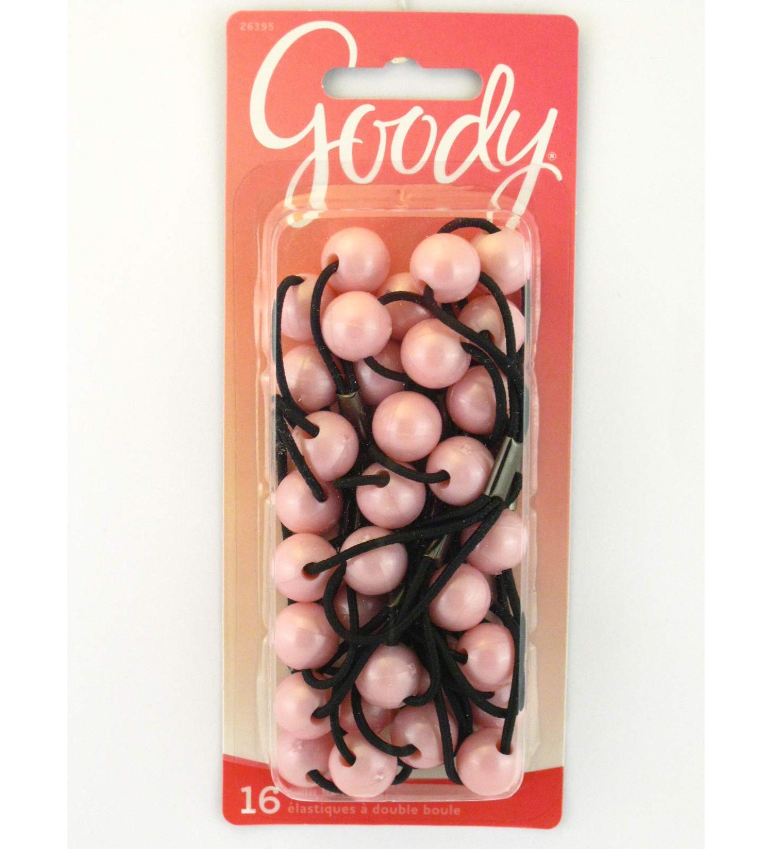 Goody Styling Essentials Girls Mosaic Twinbead Ponytailer 16 Count - Pink