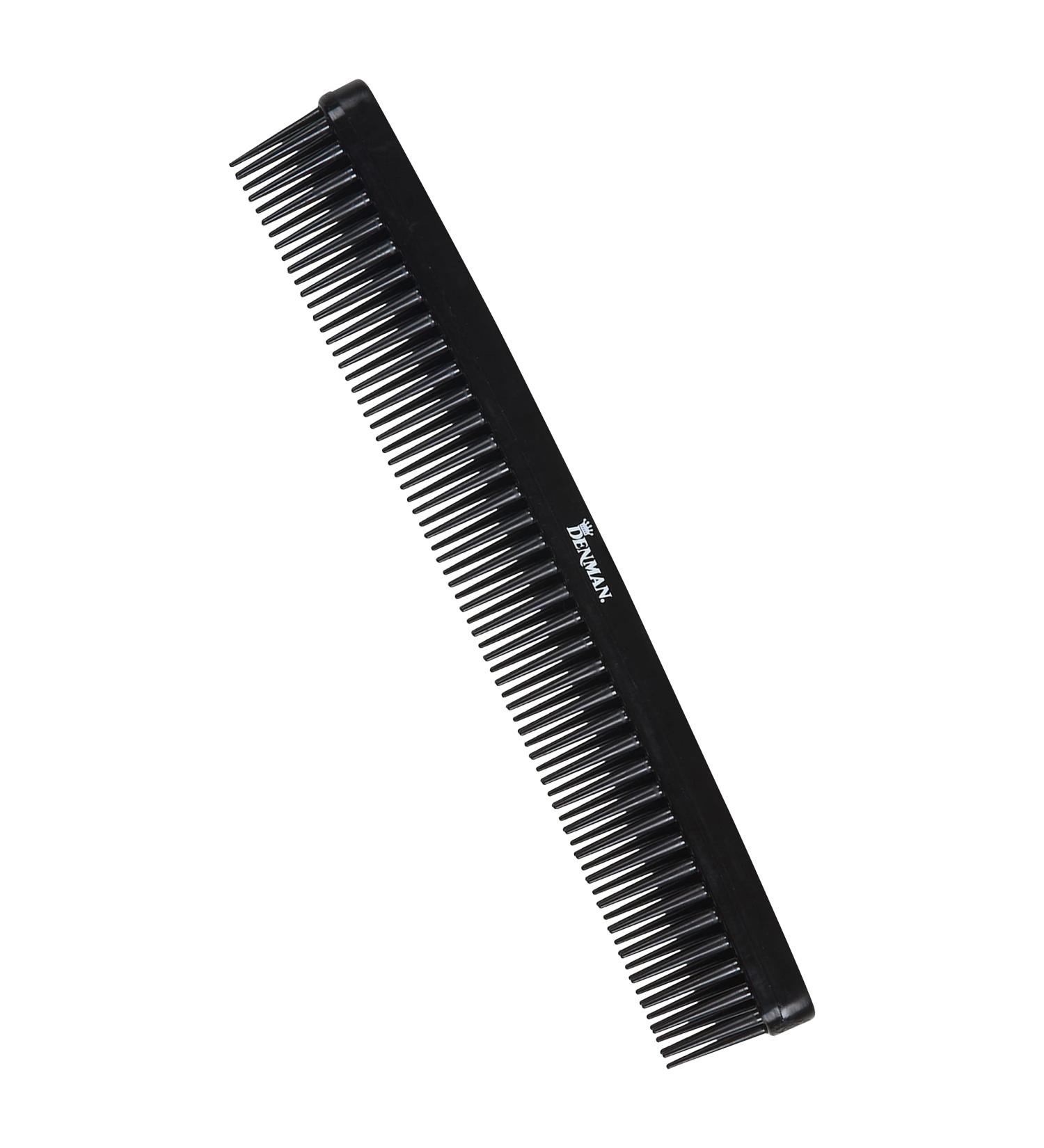 Denman 3 Row Detangle and Tease Styling Comb (BLACK) - Perfect for Wet Detangling, Backcombing, and Separating Curls | D12 - Buy Online on GoSupps.com