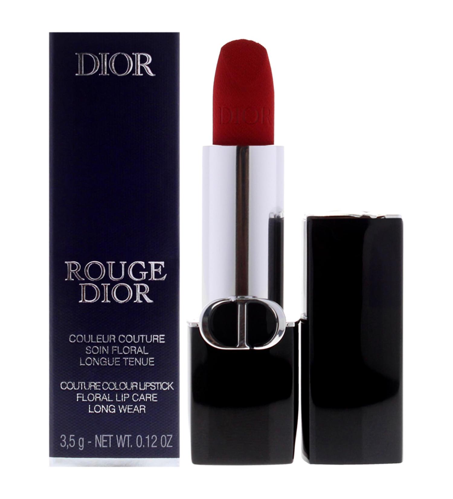 Christian Dior Rouge Dior Couture Velvet Lipstick - 999 Velvet for Women | Refillable 0.12 oz | International Shipping Available - Buy Online on GoSupps.com