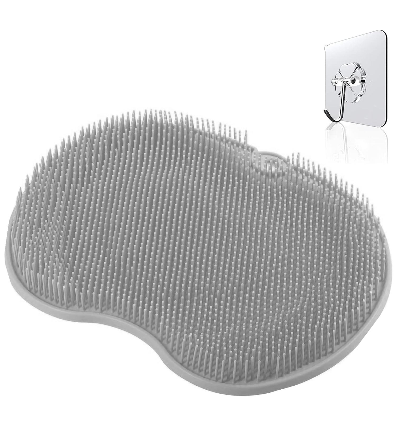 Shower Foot Massager Scrubber - Non-Slip Massage Mat for Improved Circulation and Pain Relief (Gray) - Buy Online on GoSupps.com