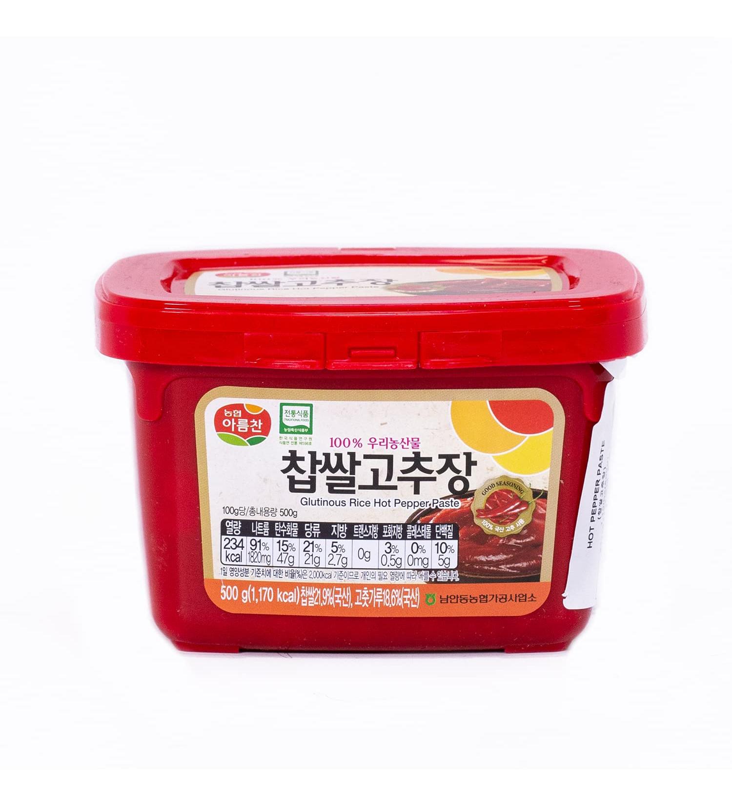 NongHyup Arumchan Gochujang 500g - Authentic Korean Red Chili Pepper Paste | Fermented & Delicious Hot Pepper Sauce | Product of Korea - Buy Online on GoSupps.com