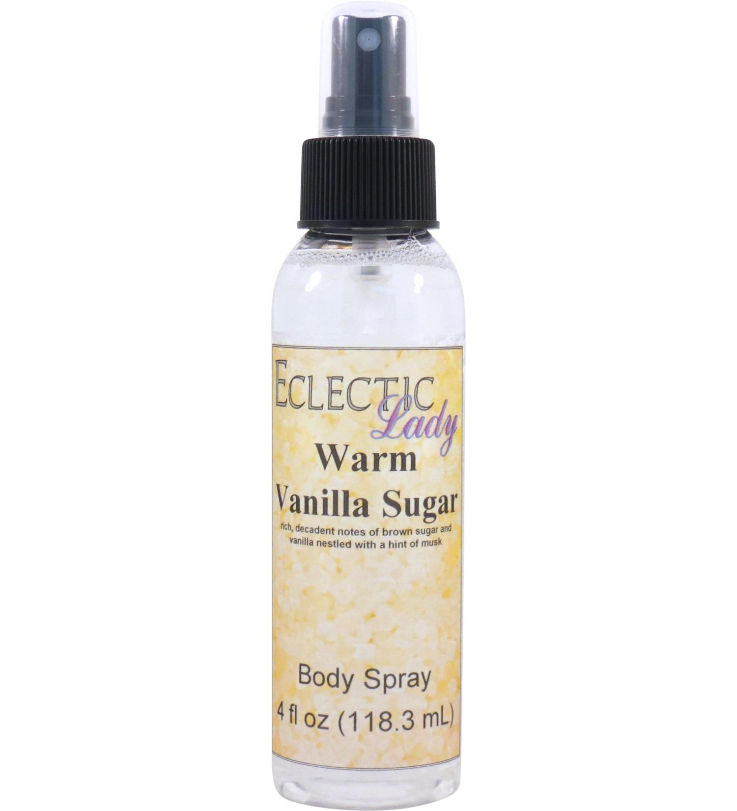 Warm Vanilla Sugar Body Spray Body Mist for Women with Clean Light & Gentle Fragrance Long Lasting Perfume with Comforting Scent for Men & Women Cologne with Soft Subtle Aroma For Daily Use Regular Strength 4 Fluid Ounces - Buy Online on GoSupps.com