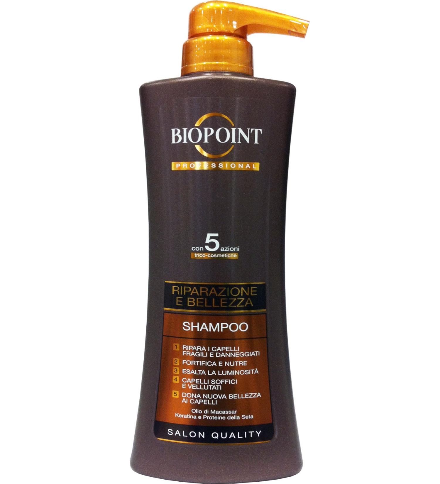 BIOPOINT 6 x BIOPOINT Professional Repair & Beauty Shampoo 400 ml