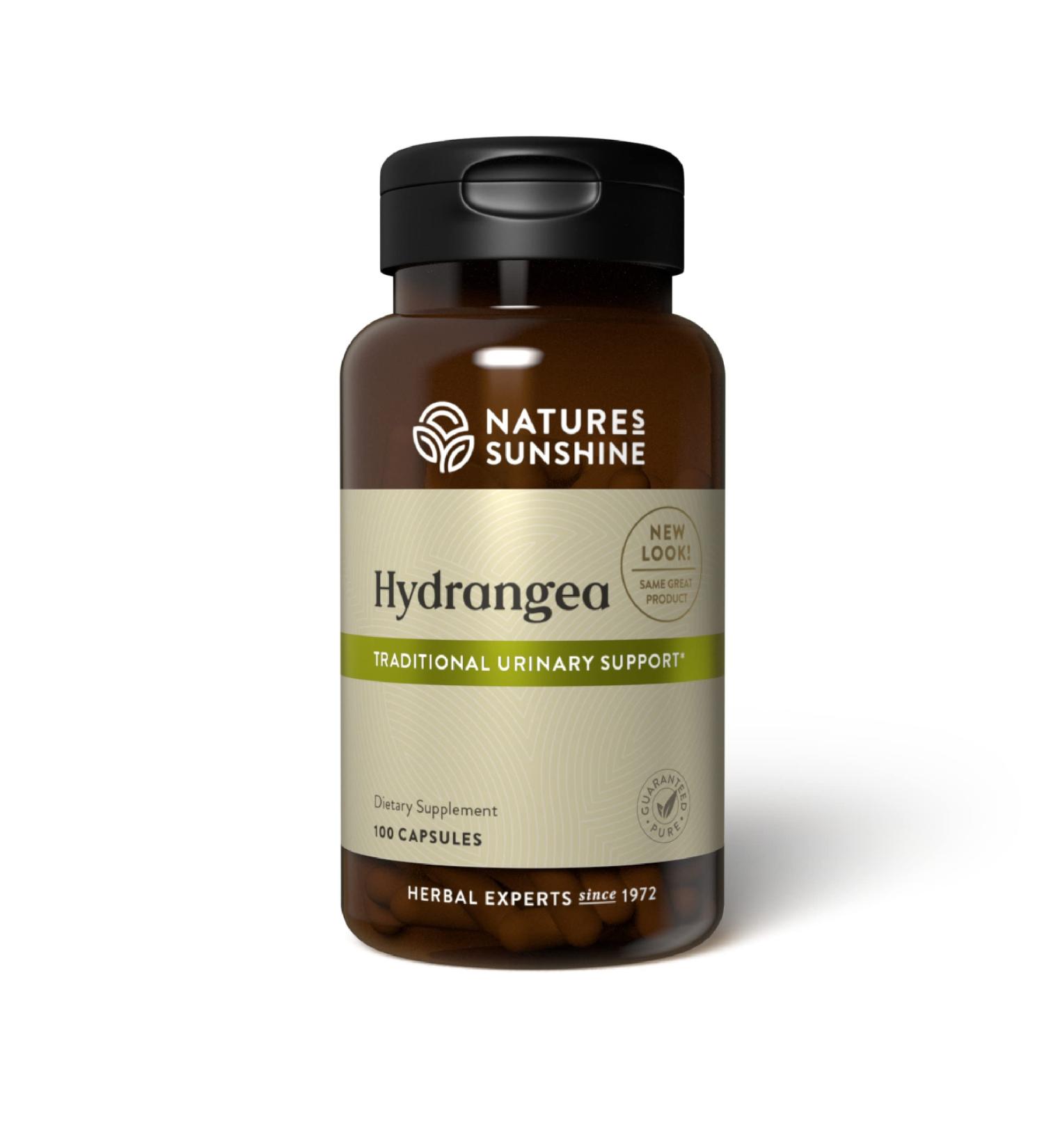 Nature's Sunshine Hydrangea Capsules - 100 Ct 650mg Pure Hydrangea Root for Urinary Health & Kidney Support - Shop Now - Buy Online on GoSupps.com