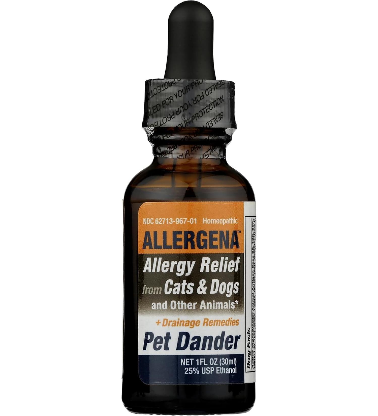 PROGENA Allergena Pet Dander Allergy Relief Drops - 1 Fl Oz - Buy Online on GoSupps.com