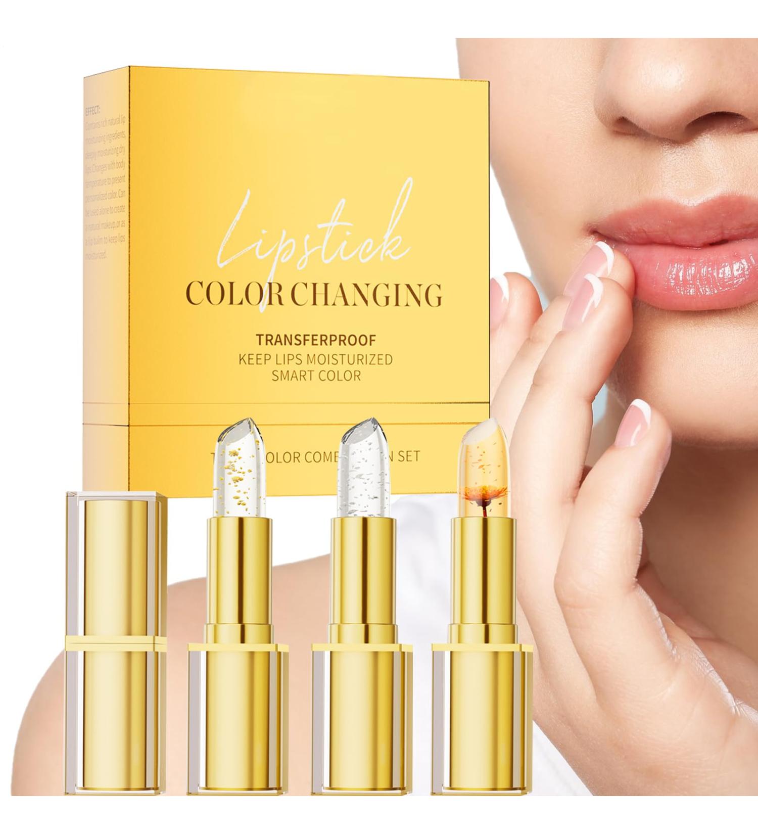 Coloring Lips Moisturizing Color Changing Lip Balm Moisture Proof Lips 3 Pieces For Women Wedding Date Party Cosmetics - Buy Online on GoSupps.com