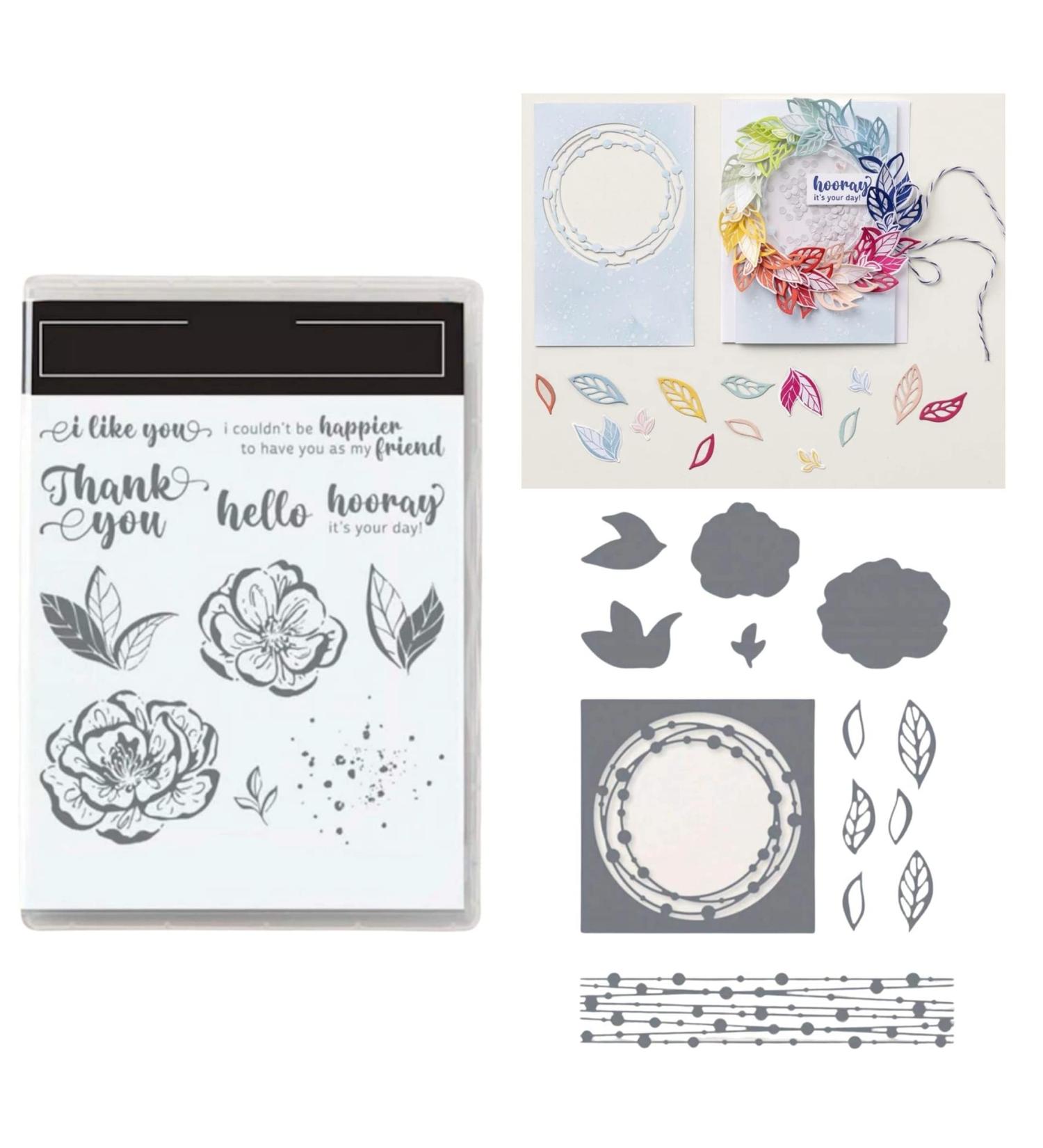 WYFDC Stamps and Dies for Card Making - 2023 Version | DIY Scrapbooking Arts Crafts Supplies | Stamp and Die Sets for Christmas, Thanksgiving, Halloween (5618) - Buy Online on GoSupps.com