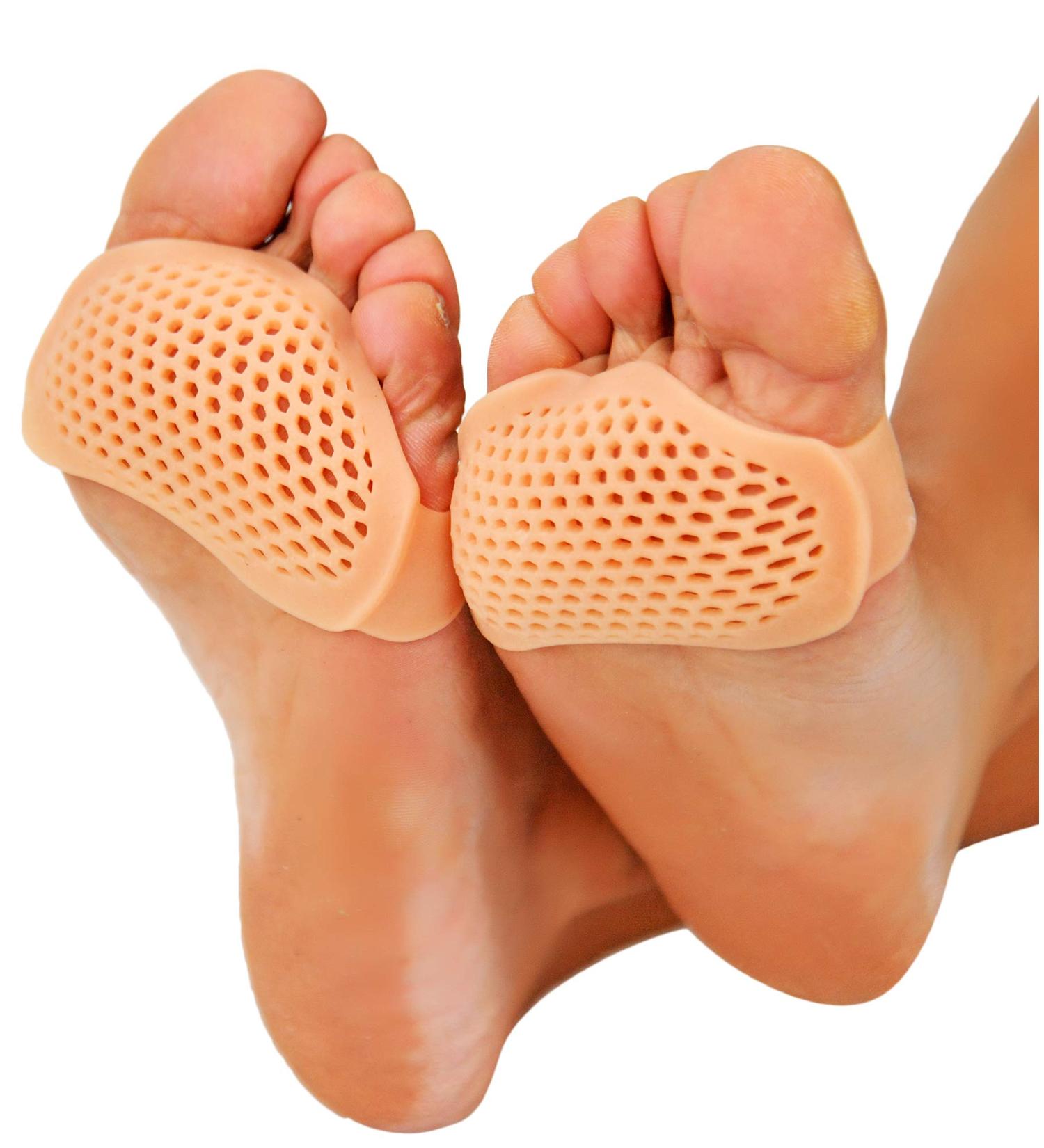 HOME-X Silica Gel Metatarsal Foot Pads for Pain Relief - Nude, 3 L x 2 W x H - Buy Online on GoSupps.com