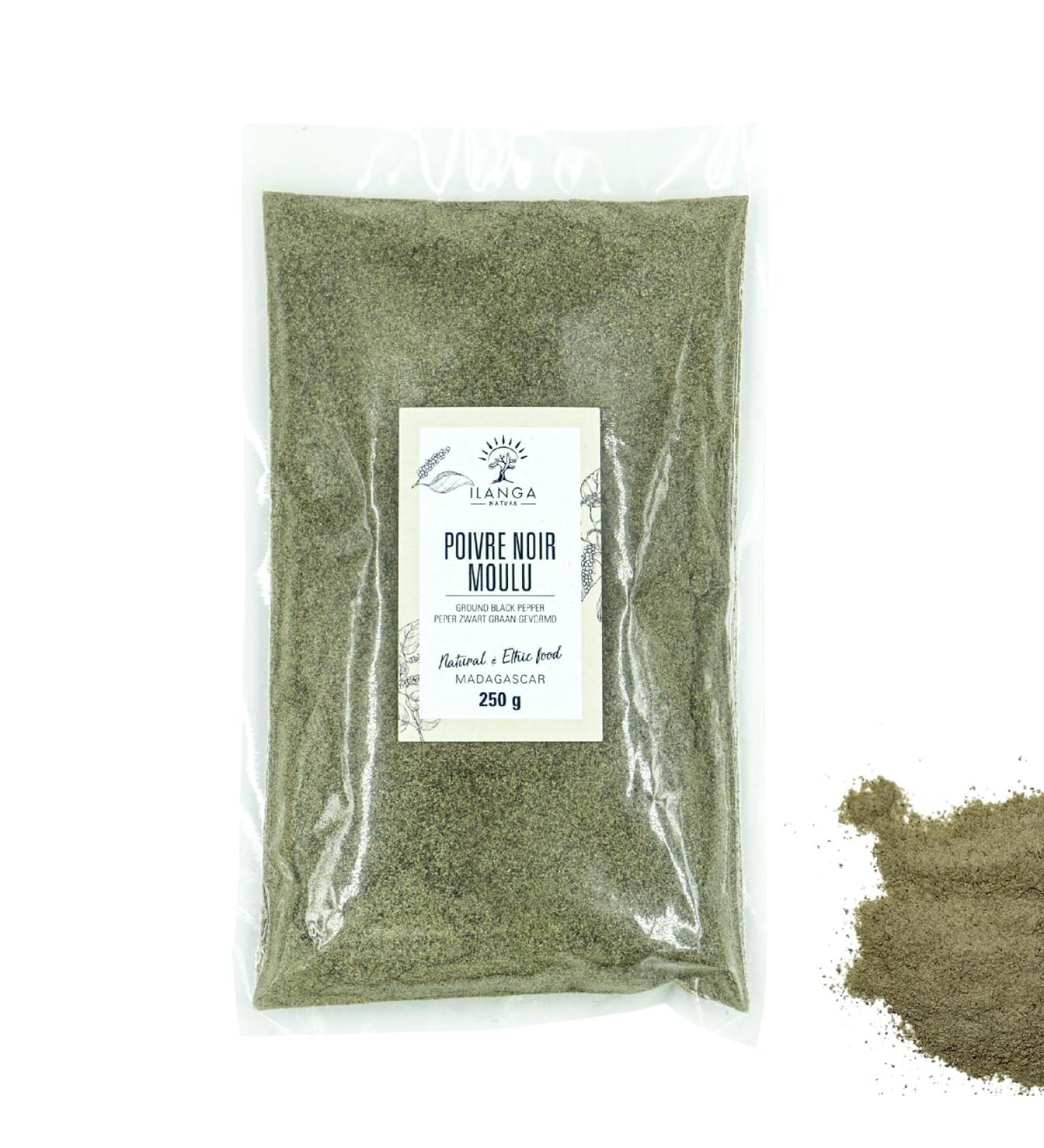 Ground Black Pepper 250g - Ilanga Nature - Madagascar - Buy Online on GoSupps.com