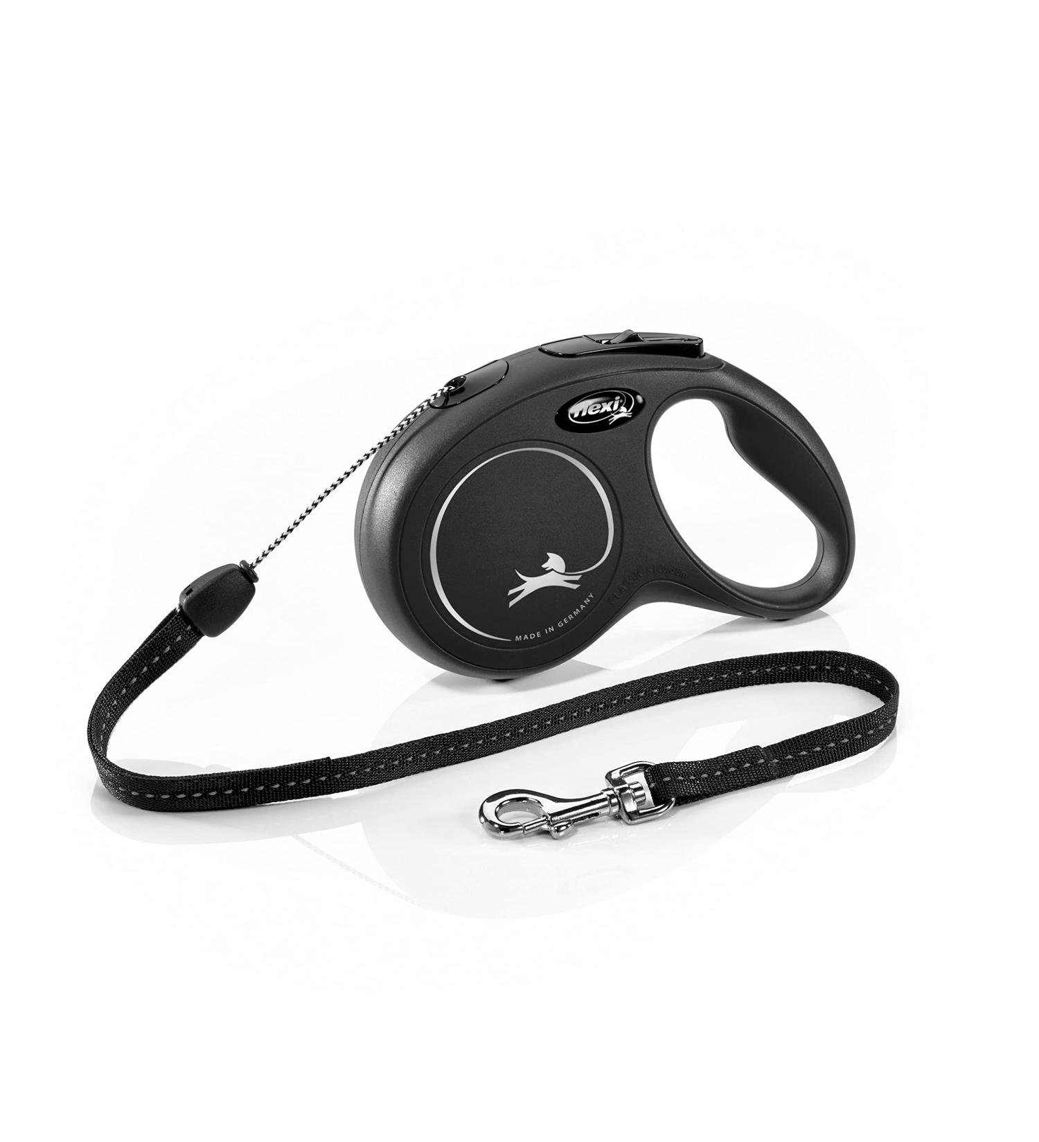 FLEXI Classic Cordon Long S (Black 8 Meters 12 KG) - Durable & Reliable International Shipping - Buy Online on GoSupps.com