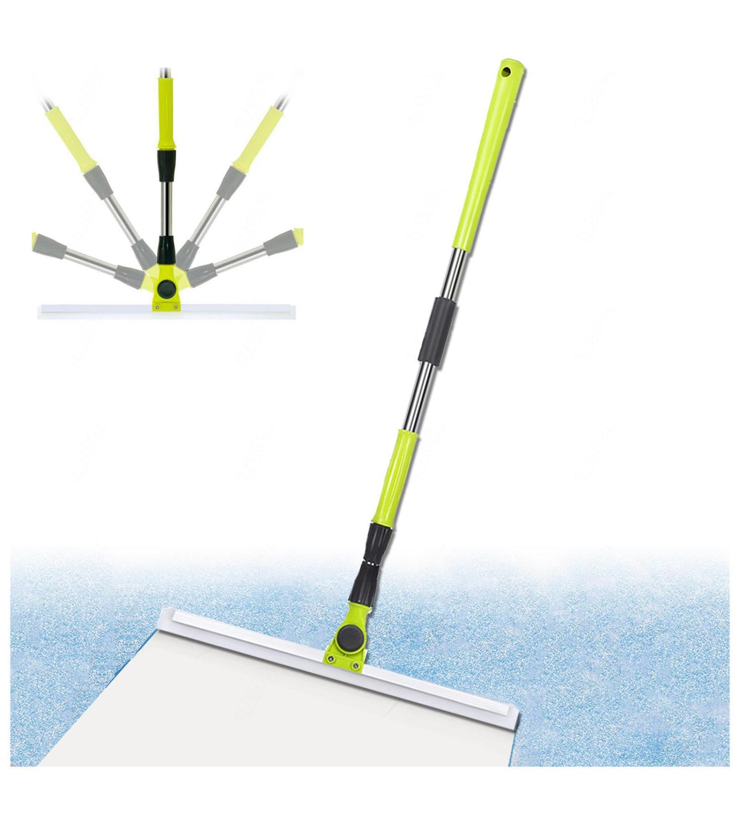 Silicone Broom with 51 Long Handle Silicone Brooms for Floor Cleaning Floor Squeegee for Concrete Floor for Smooth Floors Rugs Windows - Buy Online on GoSupps.com