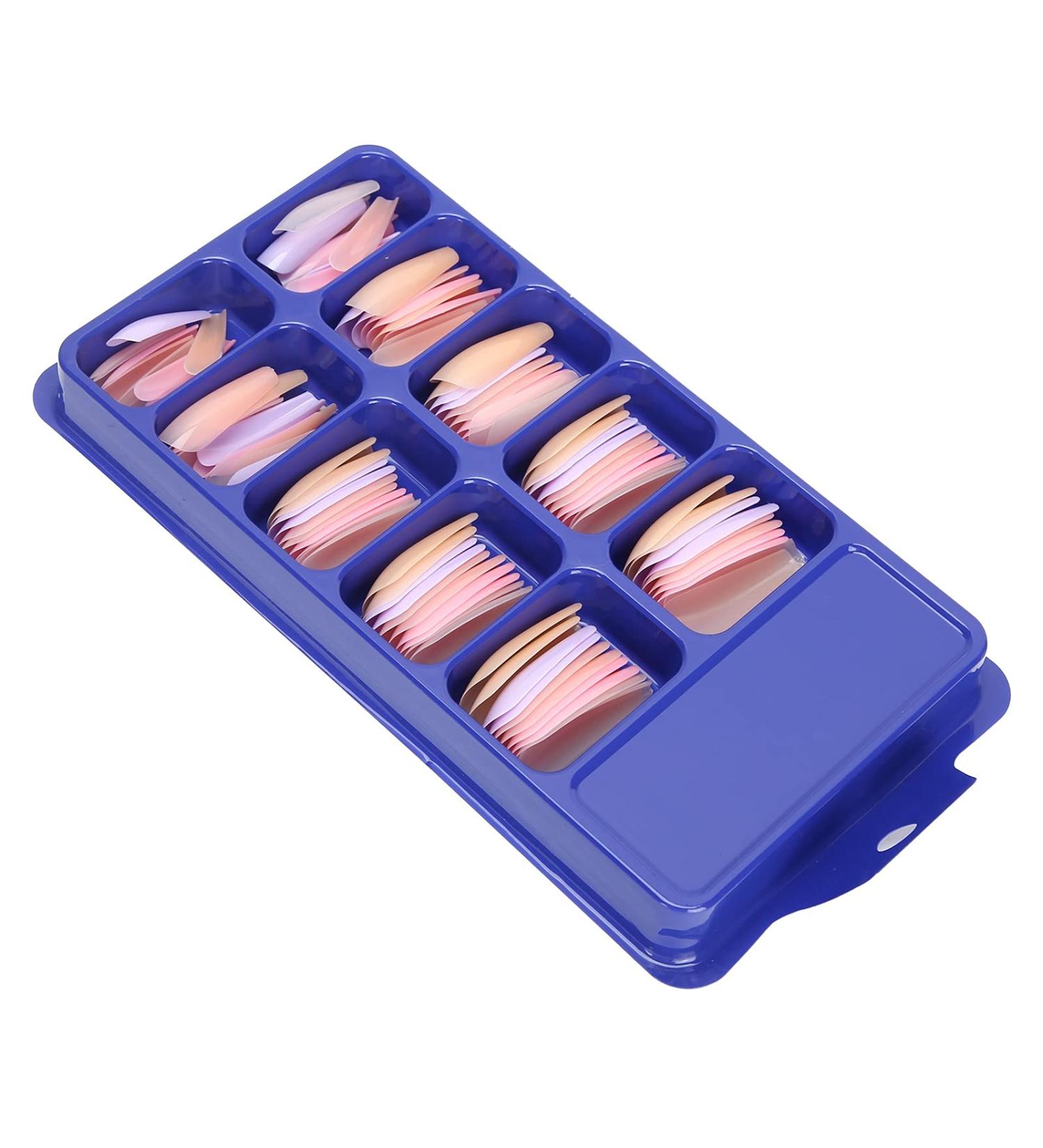 Press On Nails Fake Nails Set Pure Color Full Cover Nail Tip False Nail Tip Girls Fake Nails Ballerina False Gel Nails Art Tips False Nails for Women Girls Kids DIY Nail (06) - Buy Online on GoSupps.com