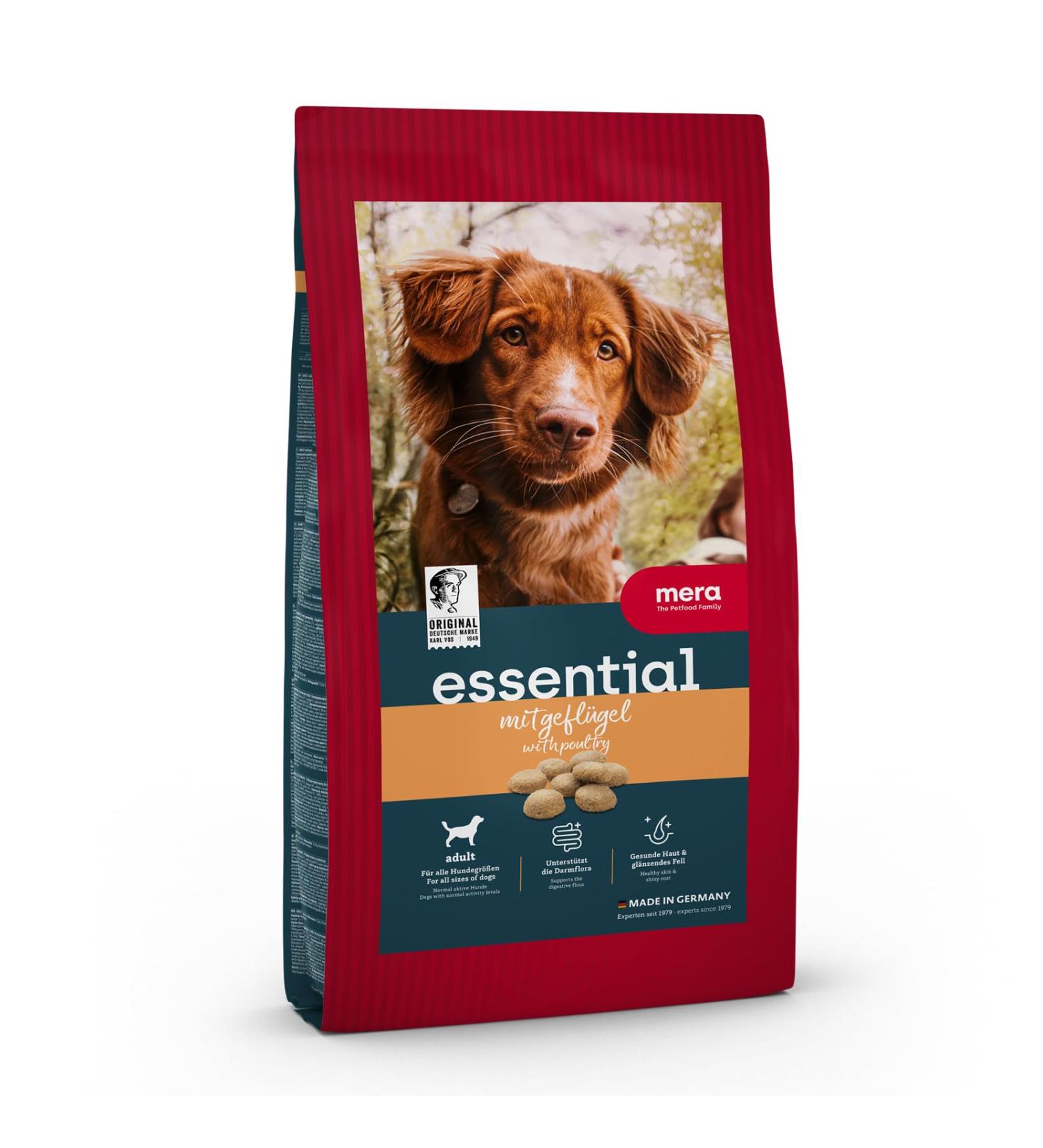 Mera Essential Dog Food for Normally Active Adult Dogs Dry Food 12.5 kg - Buy Online on GoSupps.com