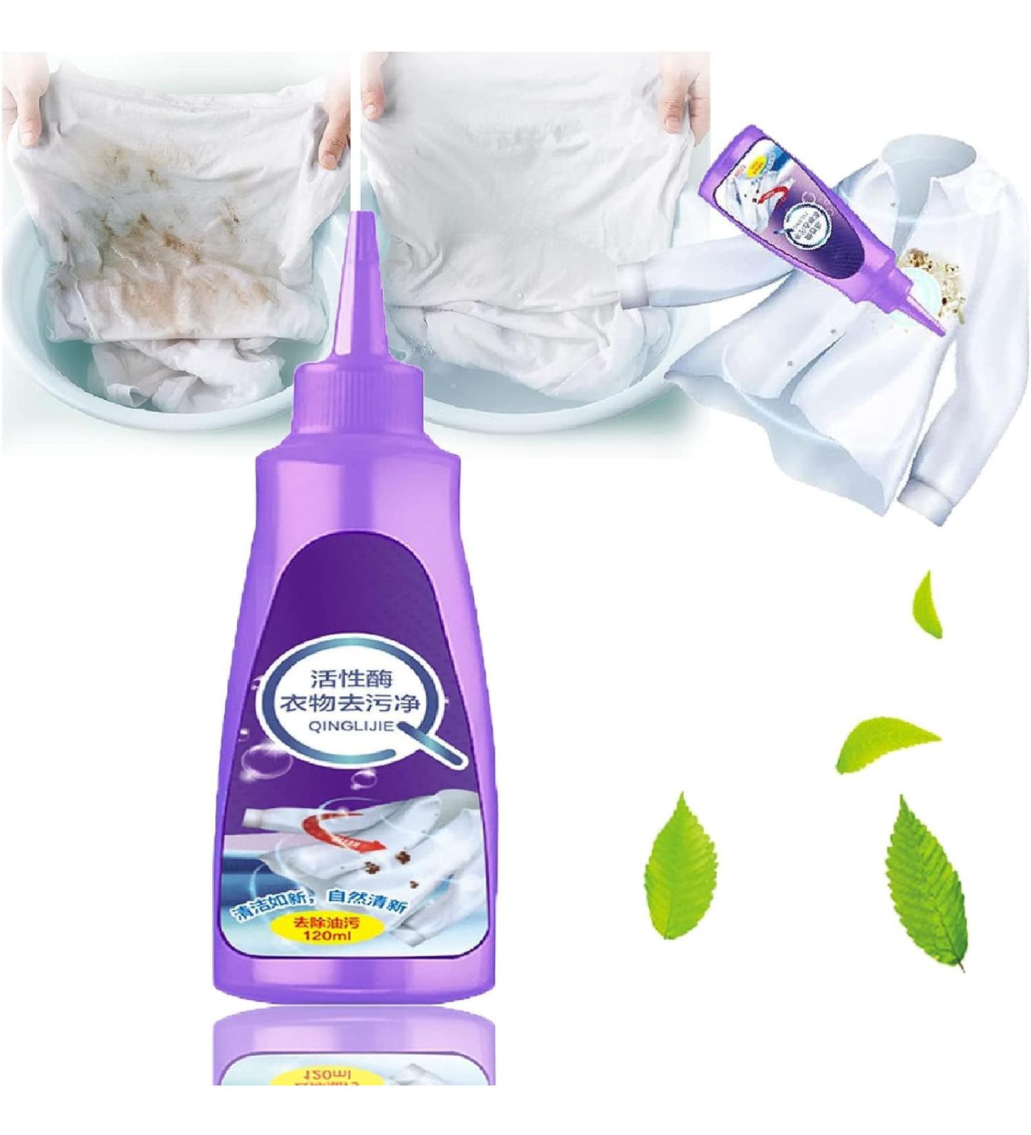 Active Enzyme Laundry Stain Remover Kit Effective White Shirt Guardian Stubborn Stain Cleaner and Clothes Oil Stain Remover Ultimate Laundry Cleaning Solution for Stubborn Stains Collars and More - Buy Online on GoSupps.com